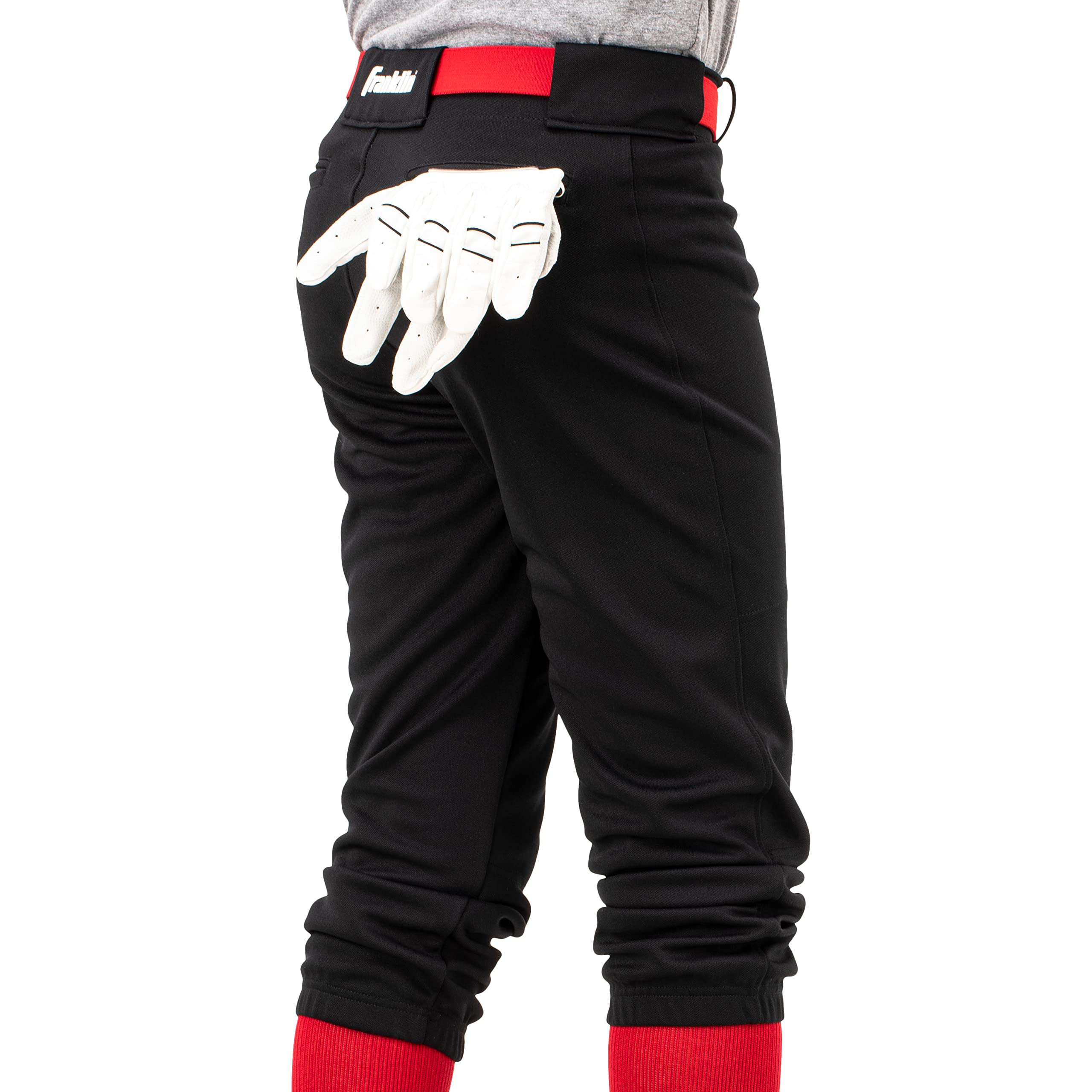 Franklin Sports Unisex-Youth Knicker Fit, Black, Small
