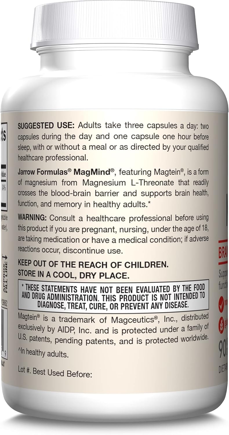 JARROW FORMULAS Magmind Mag L-Threonate, 90 CT