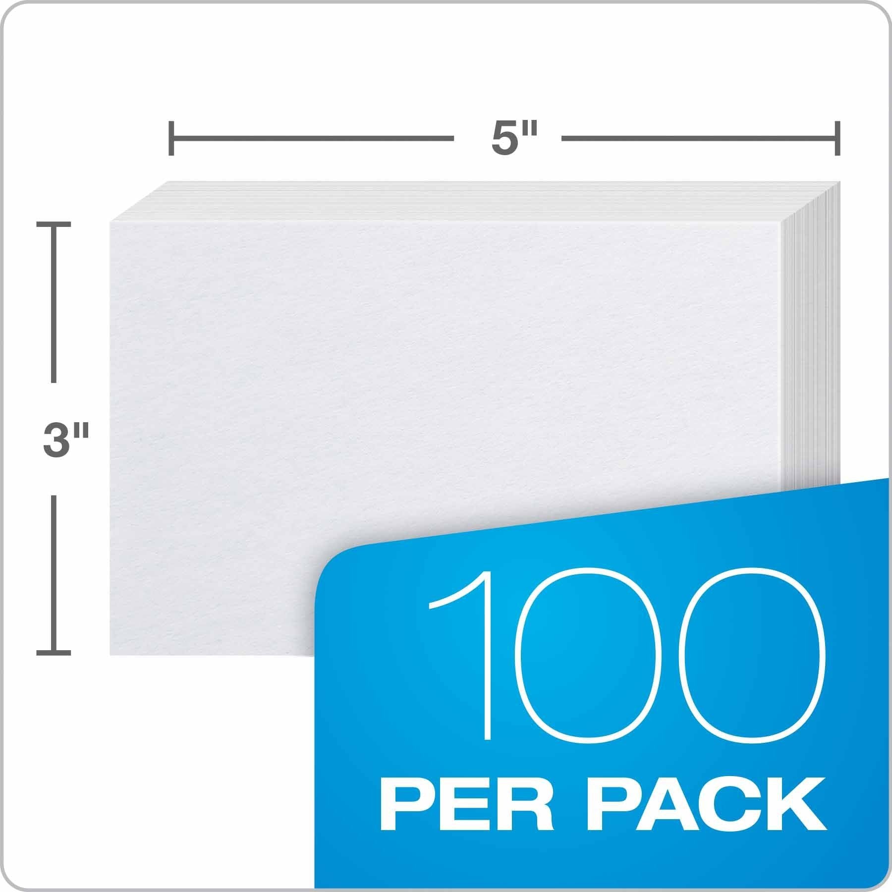 Oxford 30 (1000 PK) Blank Index Cards, 3" x 5", White, 1,000 Cards (10 Packs of 100) (30)