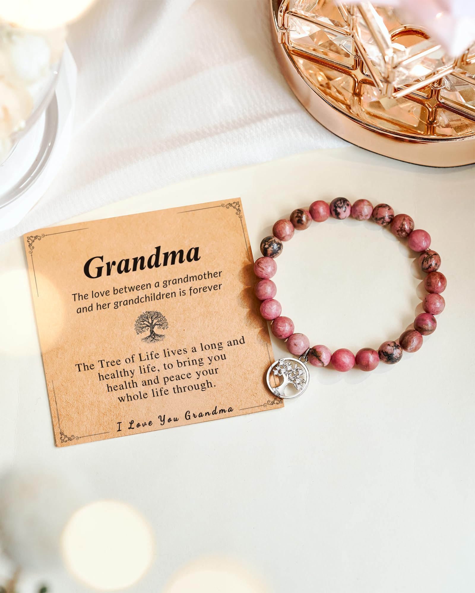 LAVEIR Grandma Gifts, Grandma Mothers Day Gifts for Grandma Grandmother Grandparents Bracelet Best Grandma Birthday Mothers Day Gifts Ideas from Granddaughter