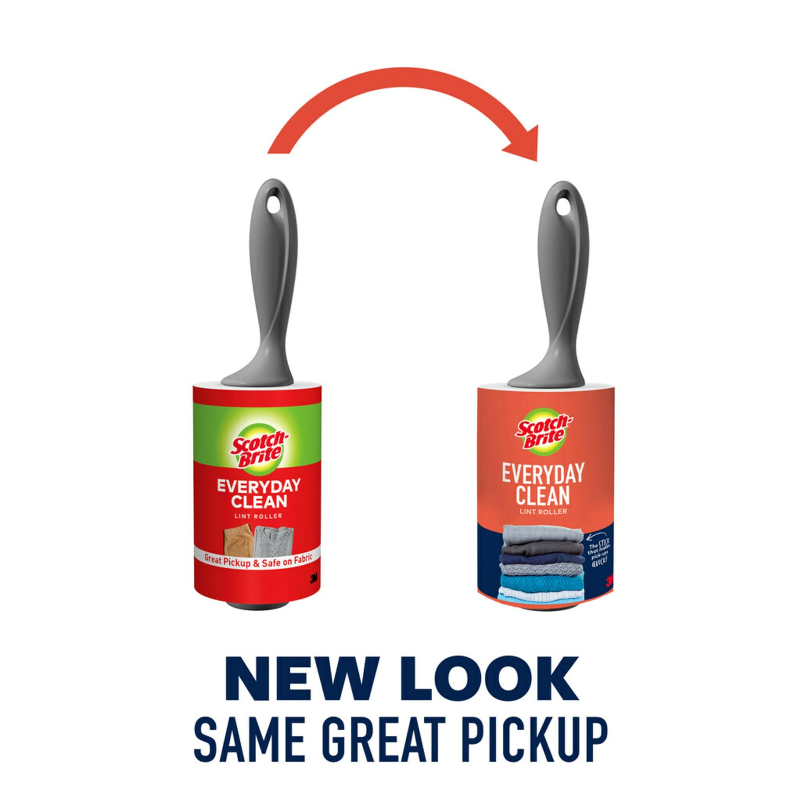 Scotch-Brite Lint Roller, Works Great On Pet Hair, 2 Rollers, 56 Sheets Per Roller, 112 Sheets Total