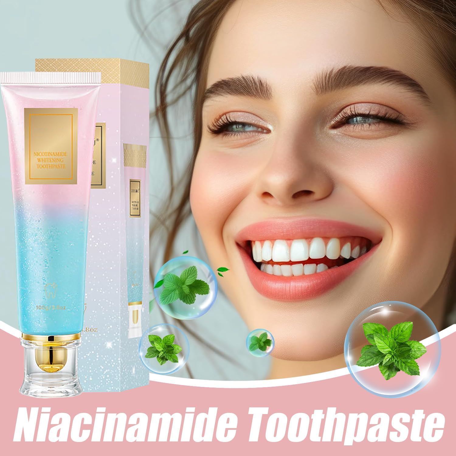 Niacinamide Toothpaste, Niacinamide Whitening Toothpaste, Tripel Whitening Niacinamide Whitening Toothpaste, Niacinamide Whitening Toothpaste Fresh Breath Toothpaste