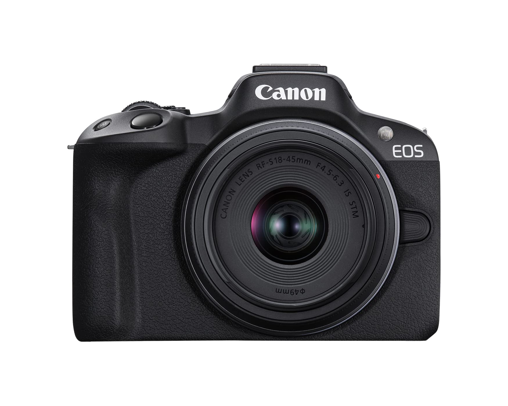 Canon EOS R50 Mirrorless Camera RF-S18-45mm F4.5-6.3 is STM Lens Kit, 24.2 Megapixel CMOS (APS-C) Sensor, 4K Video, Hybrid Camera, Photo and Video, Vlogging, Content Creator, RF Mount, Black