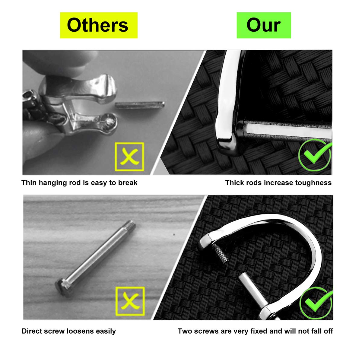 Car Keychain Replacement for BMW Keyring, Car Fob Key Keychain Holder and Anti-Lost D-Ring for Men Women