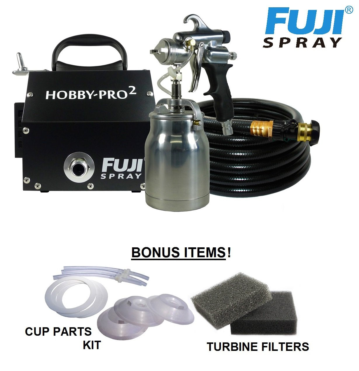 Fuji Spray 2250 Hobby-PRO 2 - HVLP Spray System + Bonus Kit + Bonus Filters