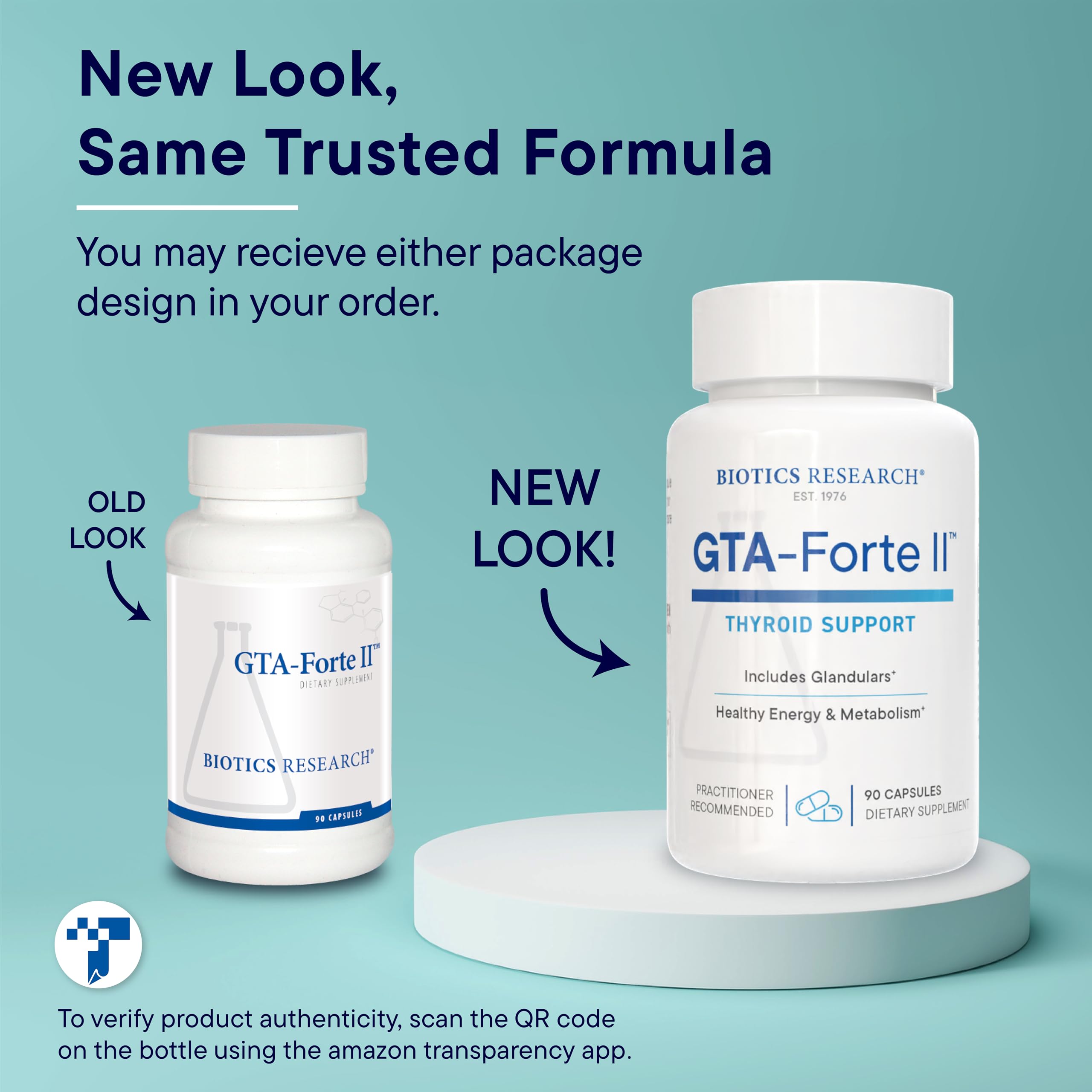 Biotics Research GTA Forte II™ Selenium Supplement with Zinc, Copper, Porcine Glandular & Rubidium, Endocrine Glands Support, Optimal Hormonal Balance, Phytochemically Bound Trace Elements 90 Capsules