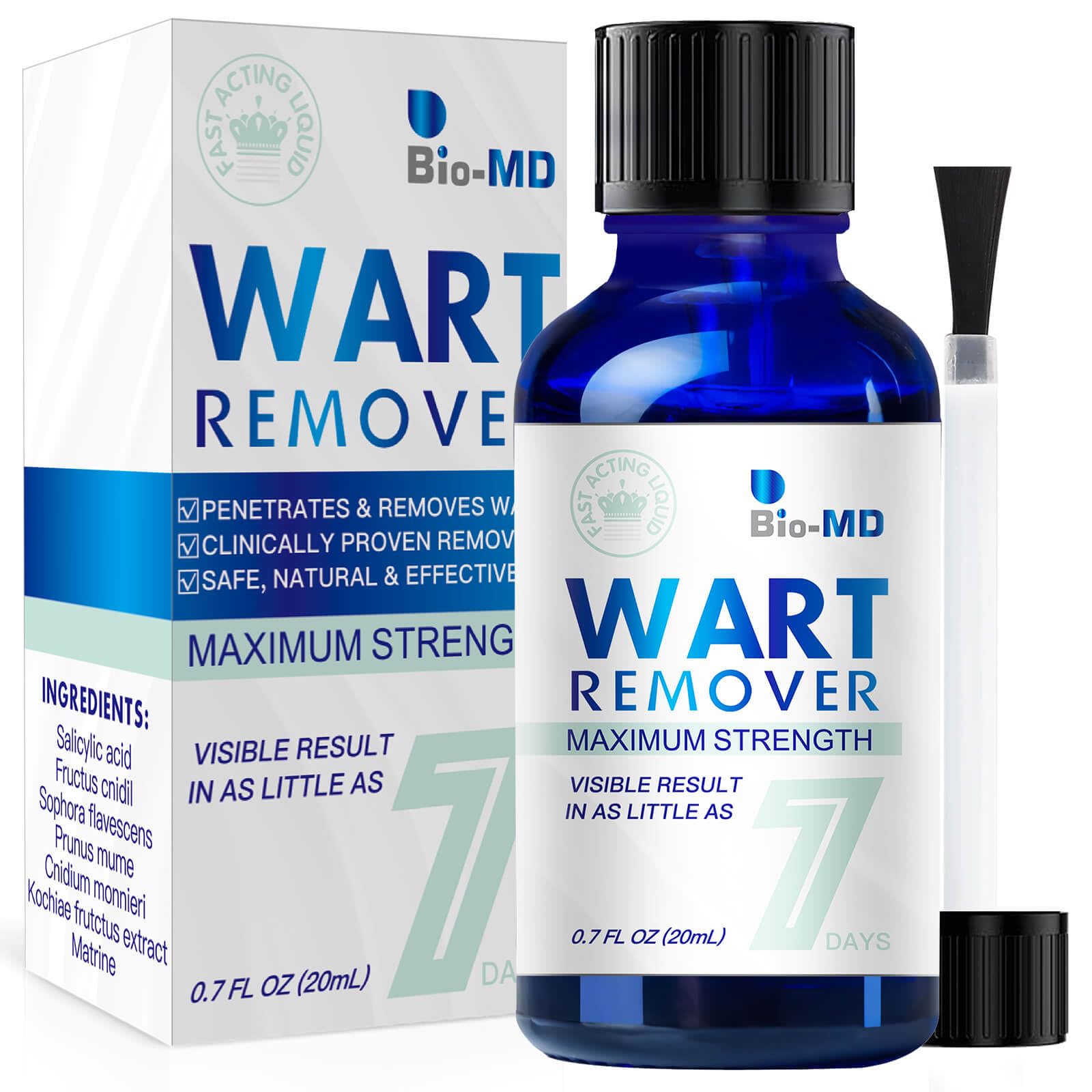 Fast Acting Gel Wart Remover Freeze Off - Fast-Acting Wart Freeze Off - Wart Removal for Plantar Wart, Genital Wart, H Warts, Common Wart, Flat Wart, Corn, Callus, Warts, Plantar Wart Remover for Feet