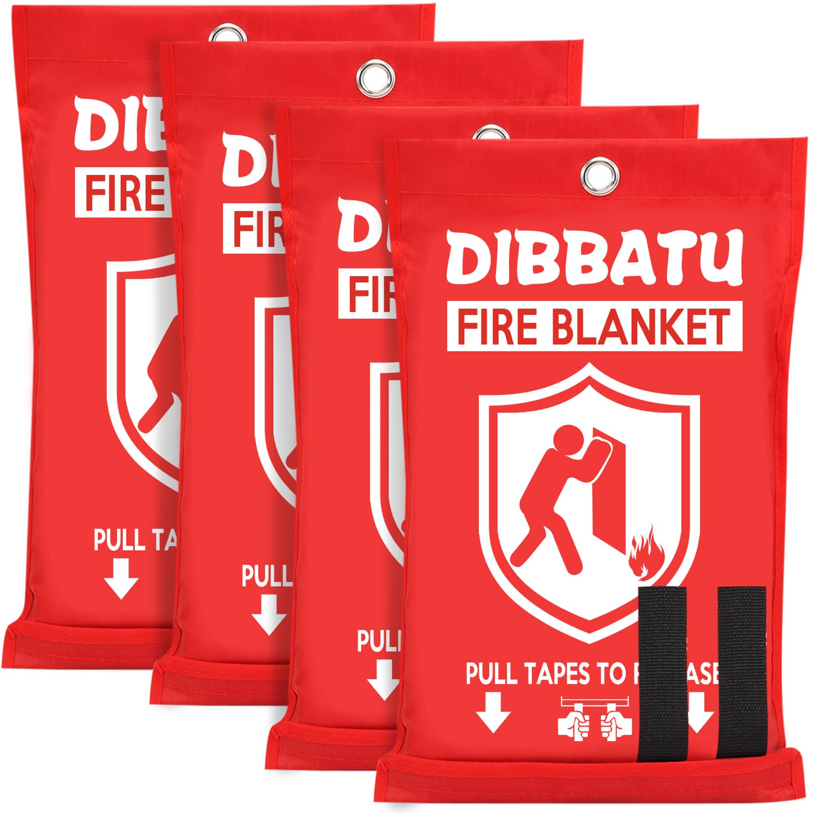 DIBBATU Fire Blanket for Home and Kitchen, Fire Blankets Emergency for Home, Emergency Fire Blankets Retardant for House, Fireproof Blanket, Survival FireBlanket for Kitchen,Fireplace, Grill, BBQ