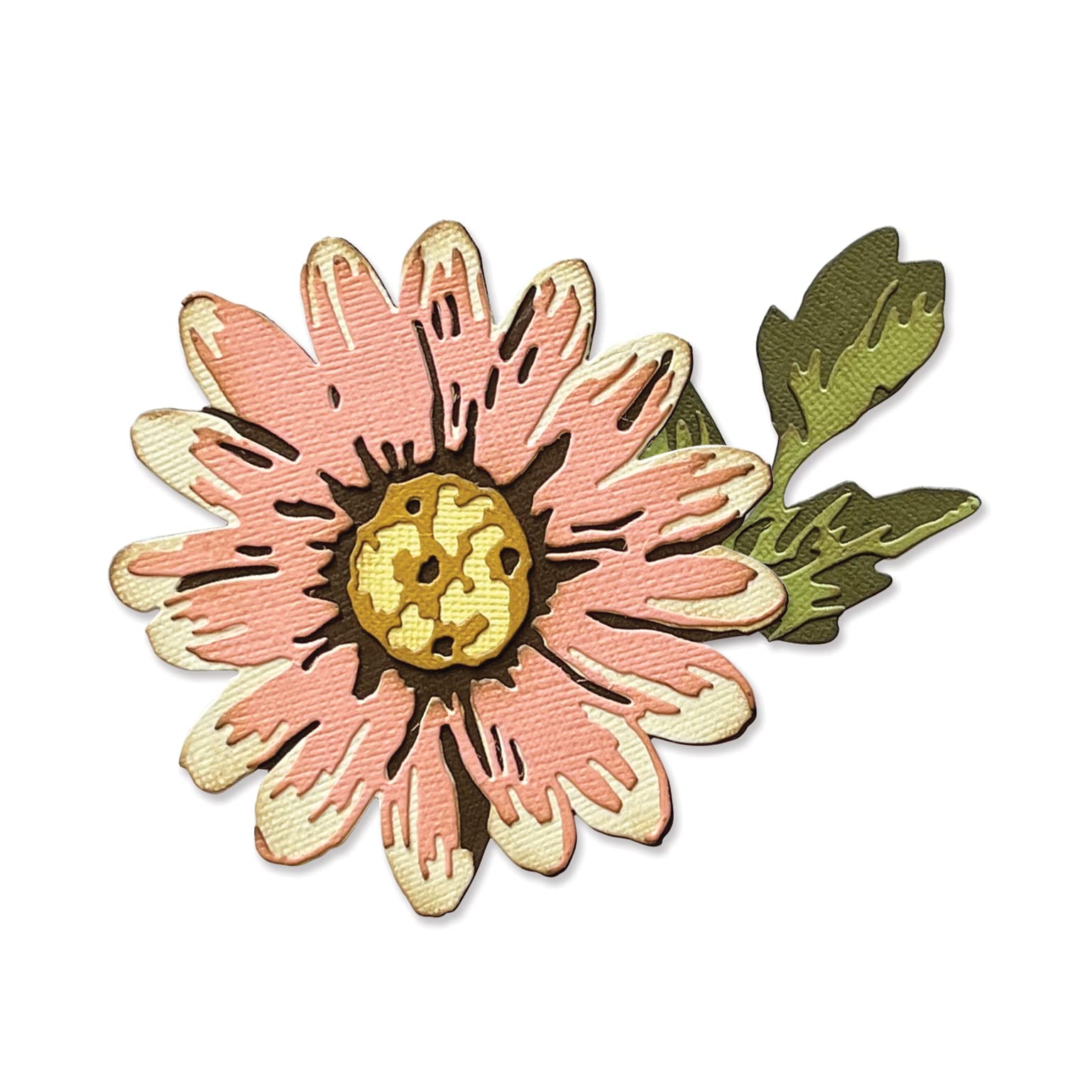 Sizzix Thinlits Die Set 7PK Blossom by Tim Holtz, 666283, Cranberry