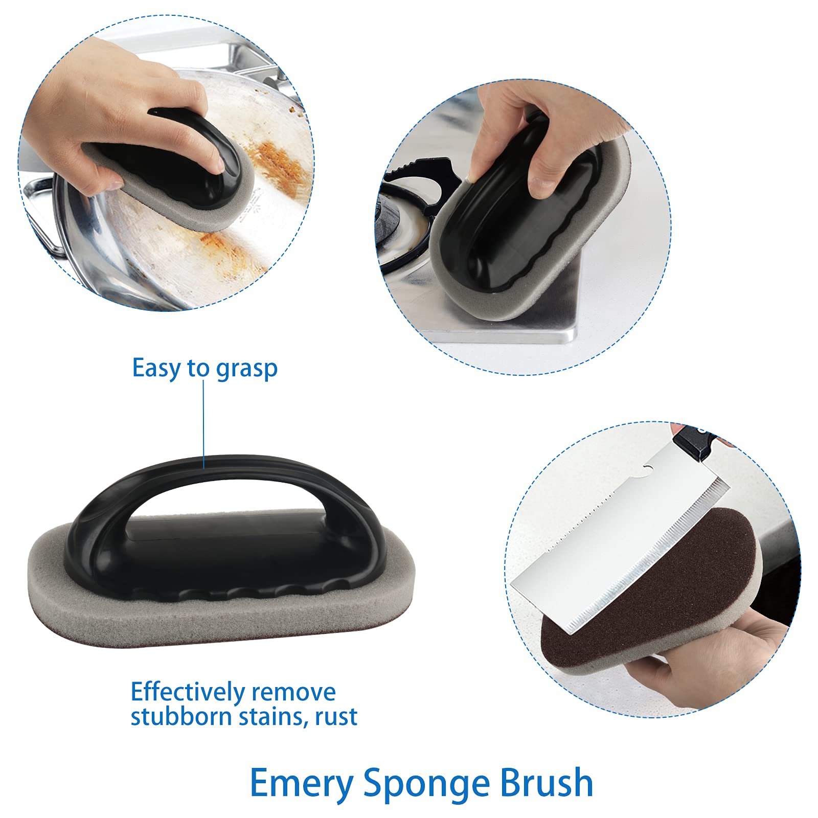 Openfly 8 Pack Kitchen Cleaning Brushes, Multipurpose Household Deep Cleaning Brush Set with Scrub Brush, Grout Brush, Bottle Brush, Dish Brush, Shoe Brush, Crevice Brush for Bathroom Kitchen Floor