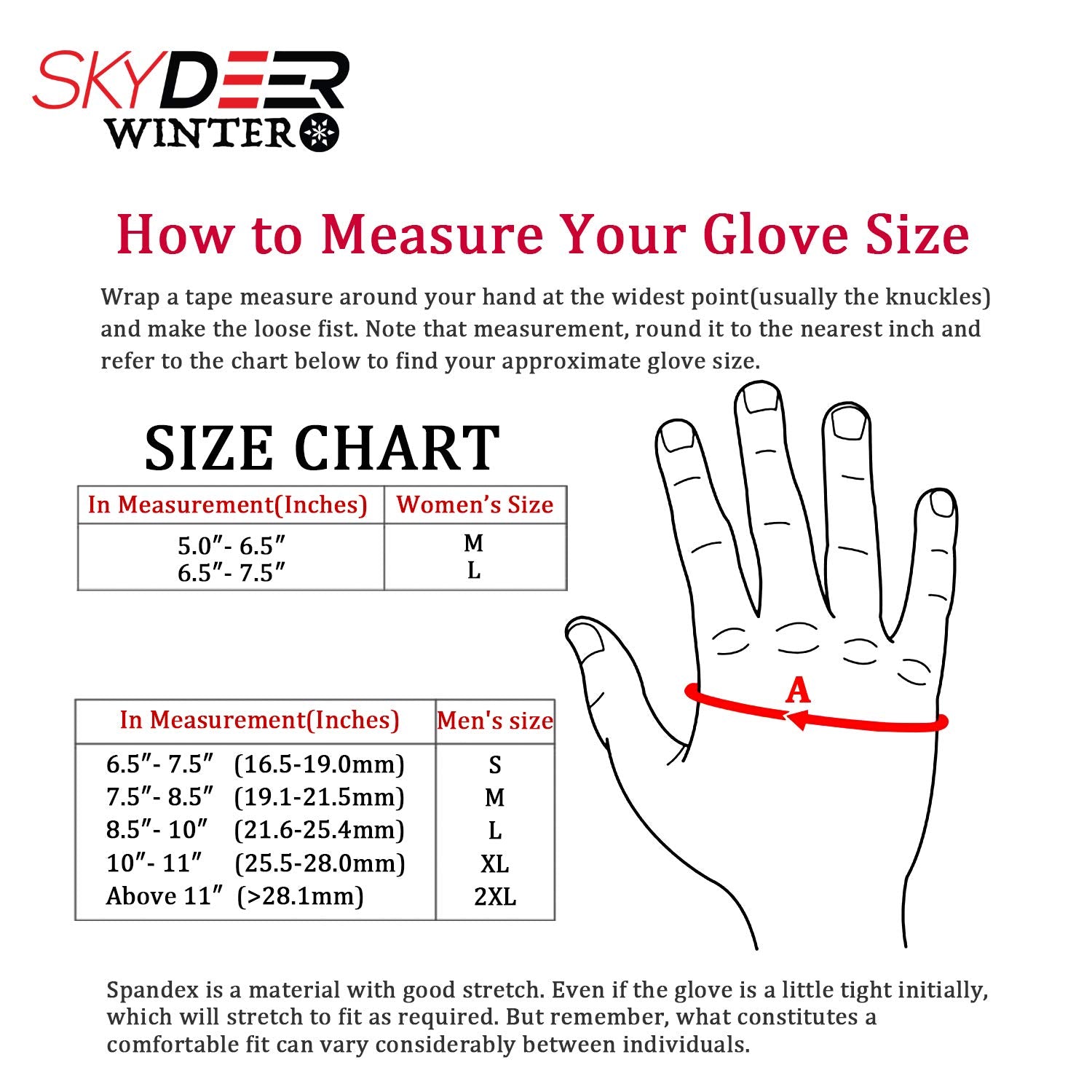 SKYDEER Winter Gloves with Soft Deerskin Suede Leather for Men and Women Cold Weather (SD8662T/L, Warm 3M Thinsulate Insulation)