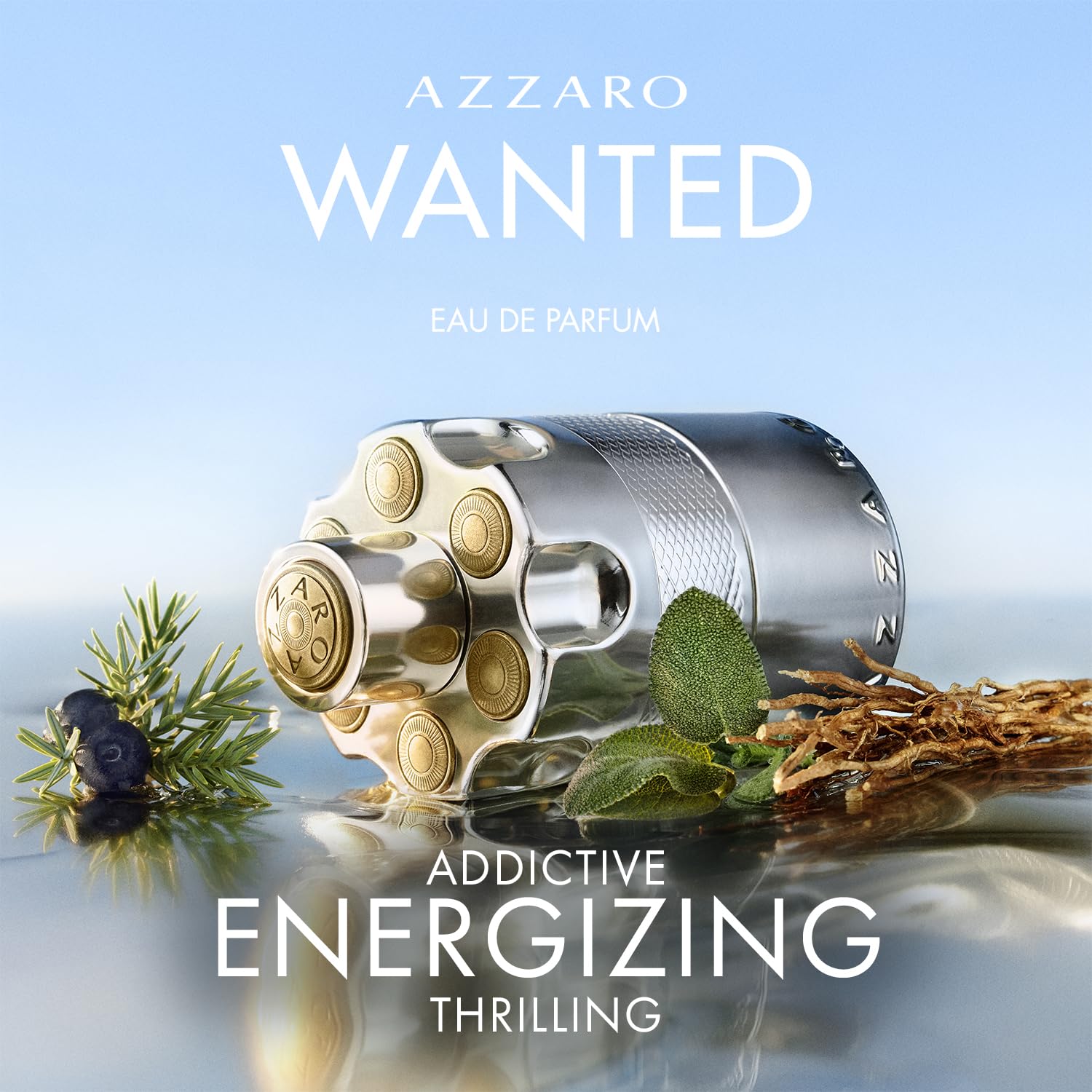 Azzaro Wanted Eau de Parfum - Energizing & Intense Woody, Aromatic & Spicy Men's Cologne