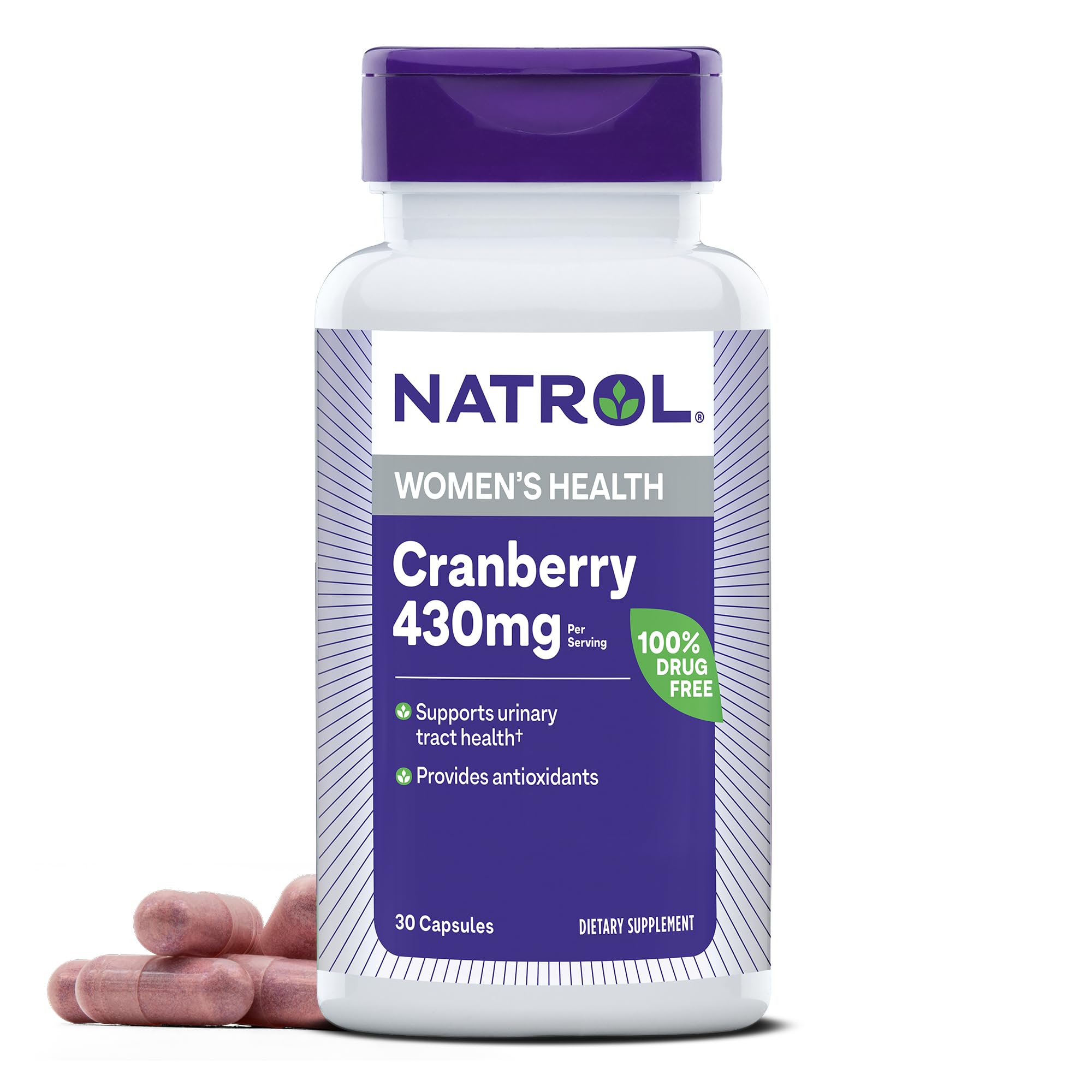 Natrol Cranberry Capsules, 800mg, 30 Count