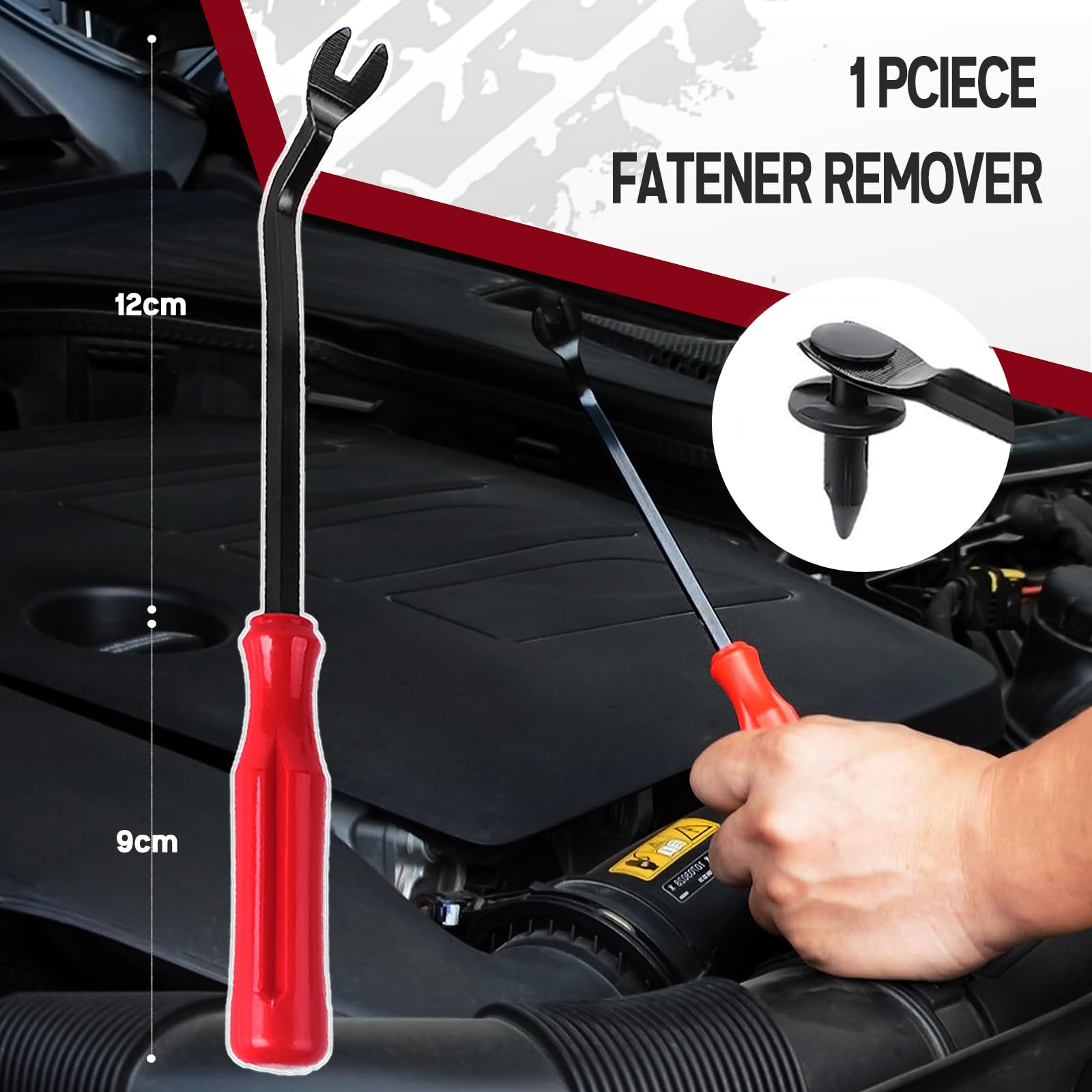 Xislet 200 Pcs UTV Nylon Fender Clips/Body Rivets Compatible with Polaris 7661855 Ranger RZR Can-Am Kawasaki Teryx Honda Pioneer 90653-HC4-900 Suzuki Sportsman ATV Fastener with Tool