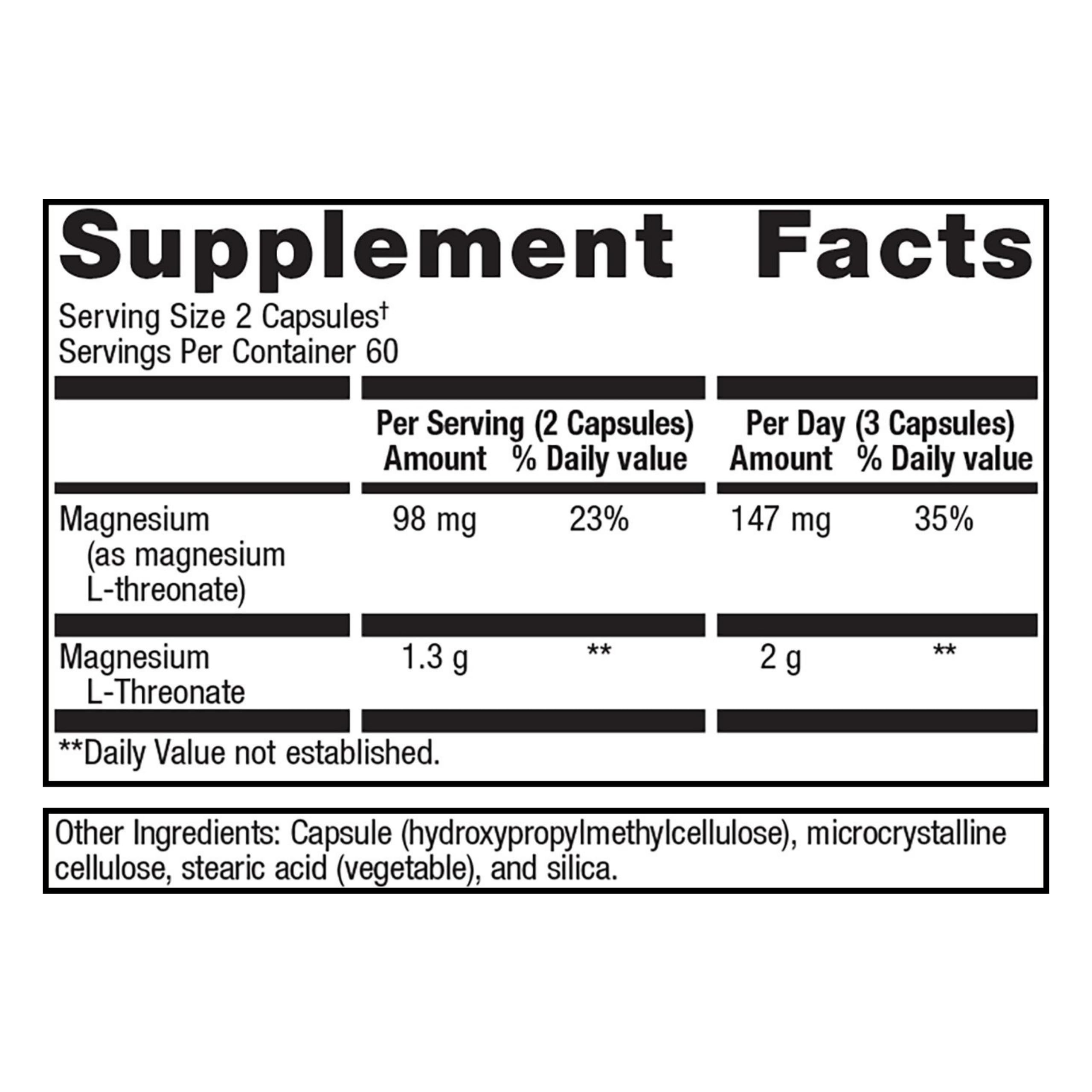 Metagenics Mag L-Threonate - 120 Count