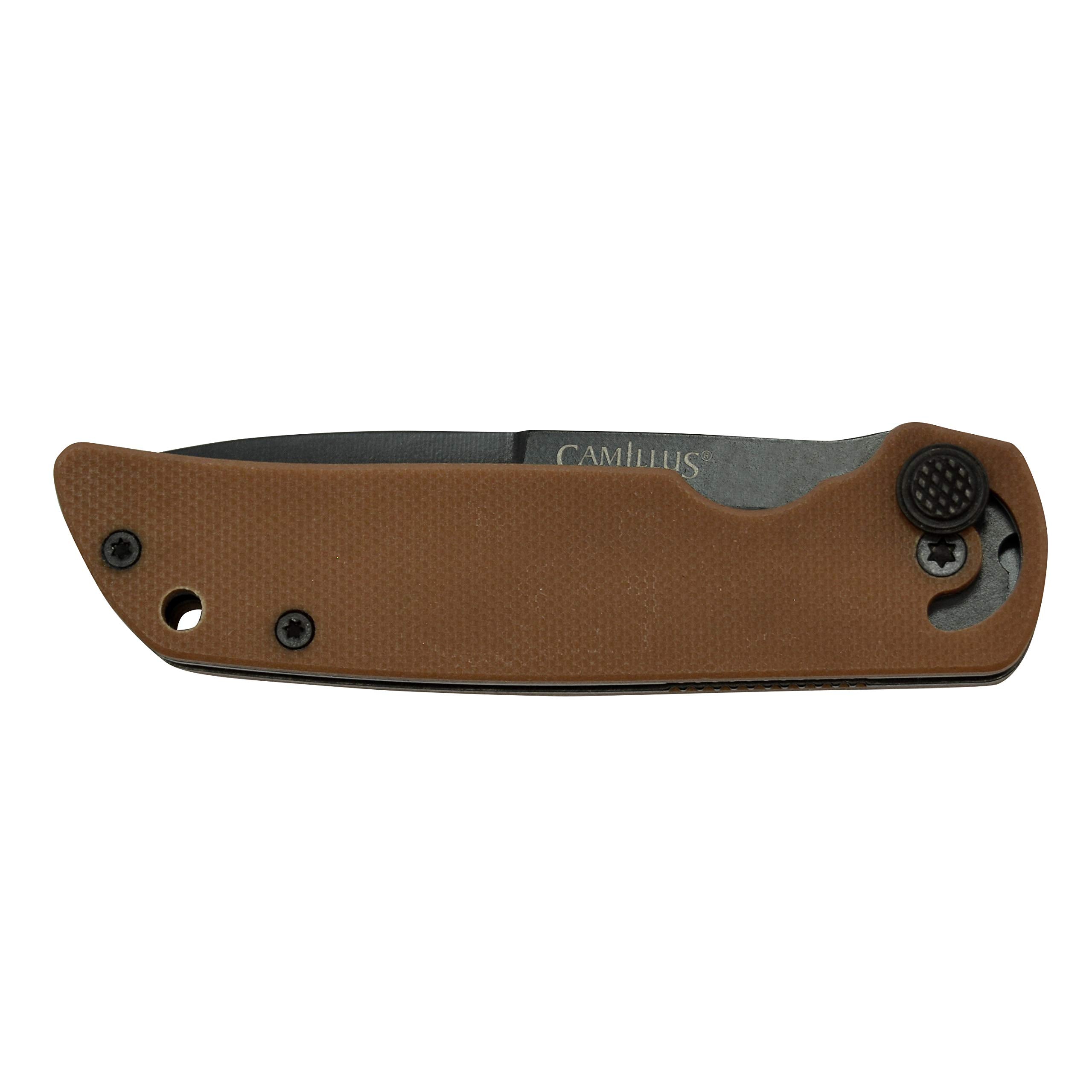 Camillus CUDA Mini, 6.75-inch Folding Knife; Coyote Brown, (19635)