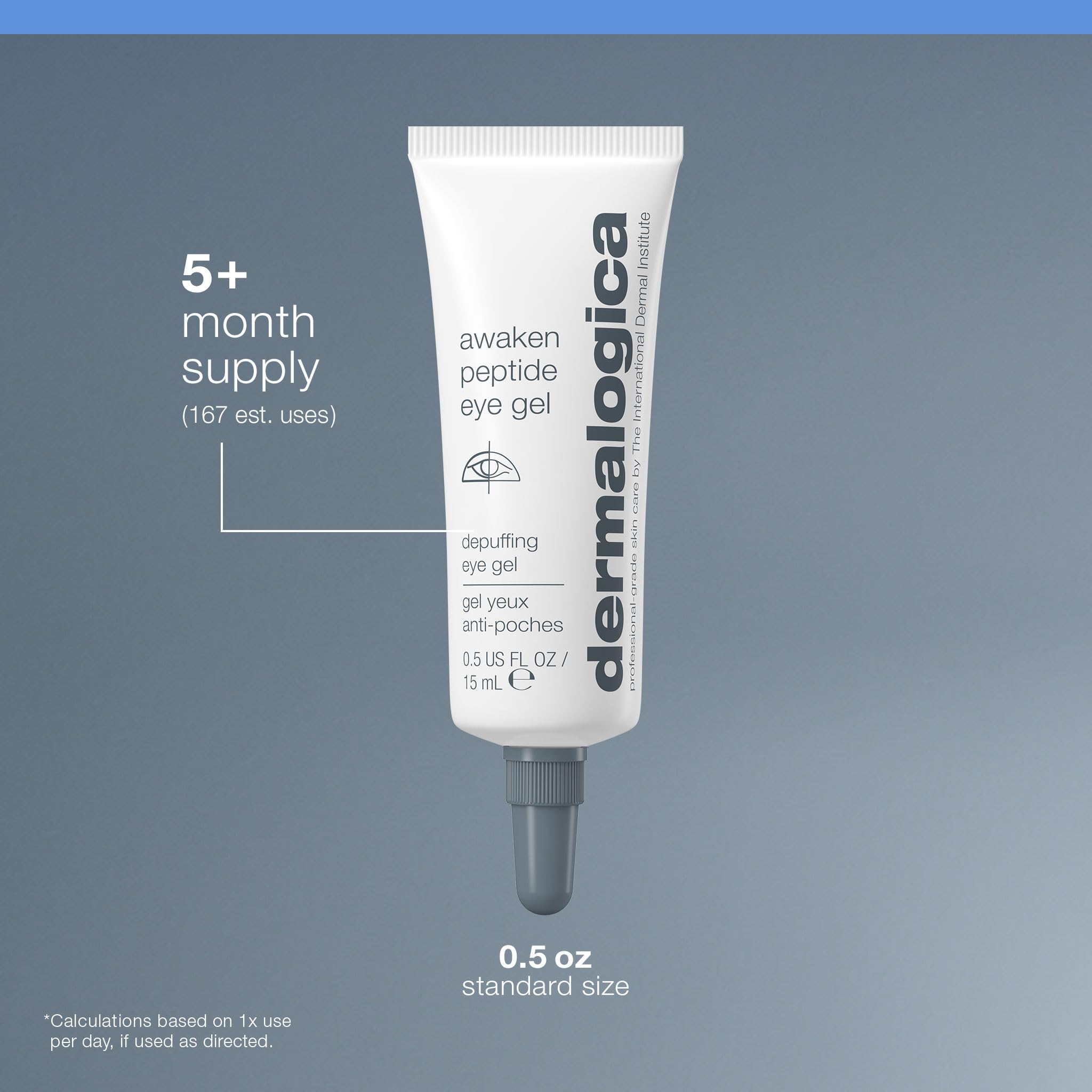 Dermalogica Awaken Peptide Eye Gel - Quickly Reduces the Appearance of Puffiness and Wrinkles