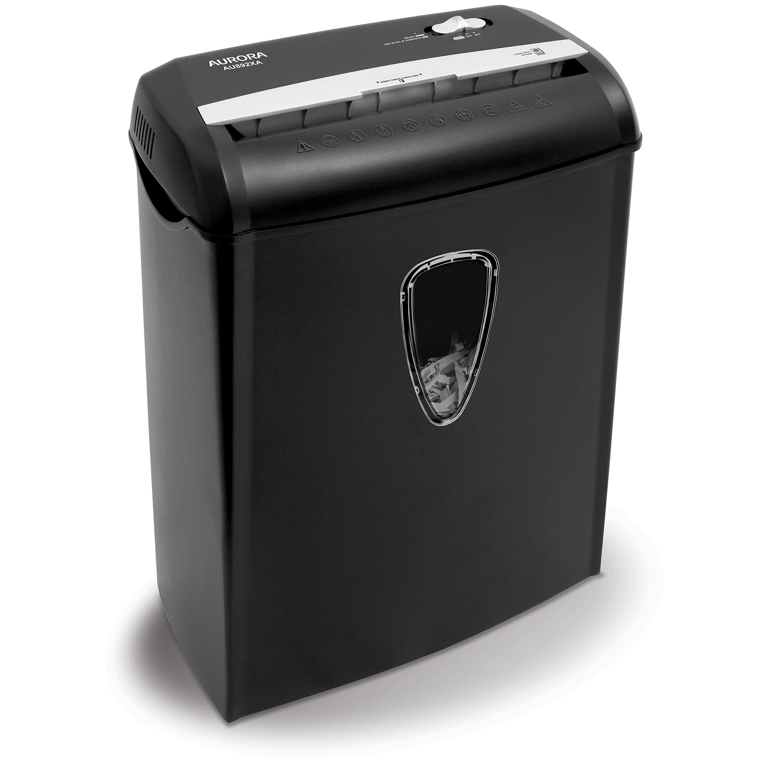 Aurora 8-Sheet Crosscut Paper and Credit Card Shredder, Security P-4