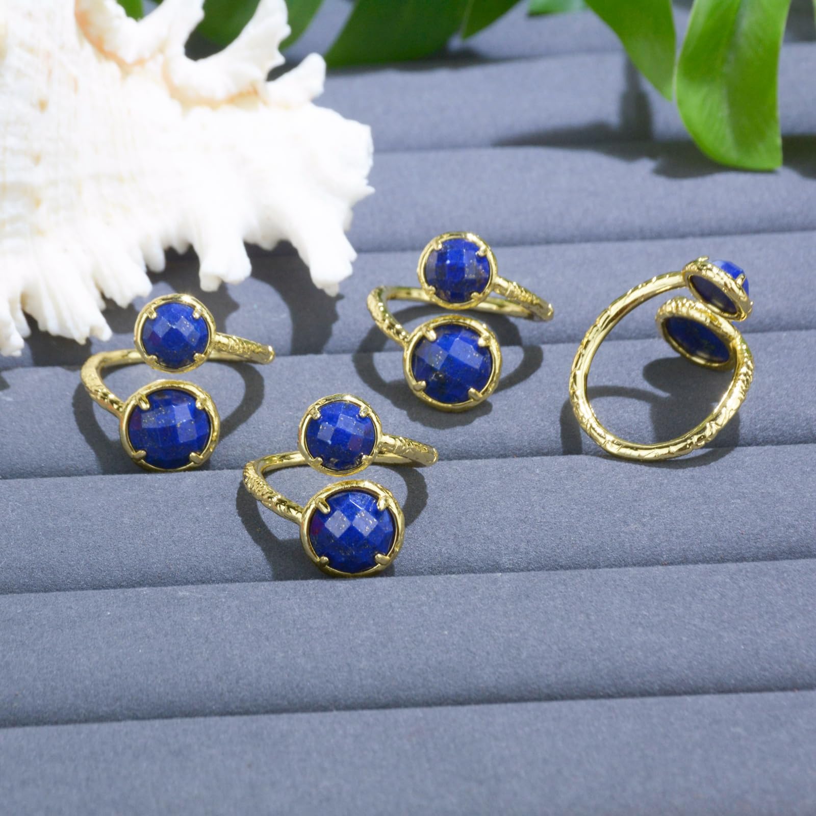 Lapis Lazuli Ring, Natural Blue Stone Ring for Lapis Lazuli Jewelry, Adjustable Handmade Ring for Women, September Birthstone Lapis Ring Gift for Her