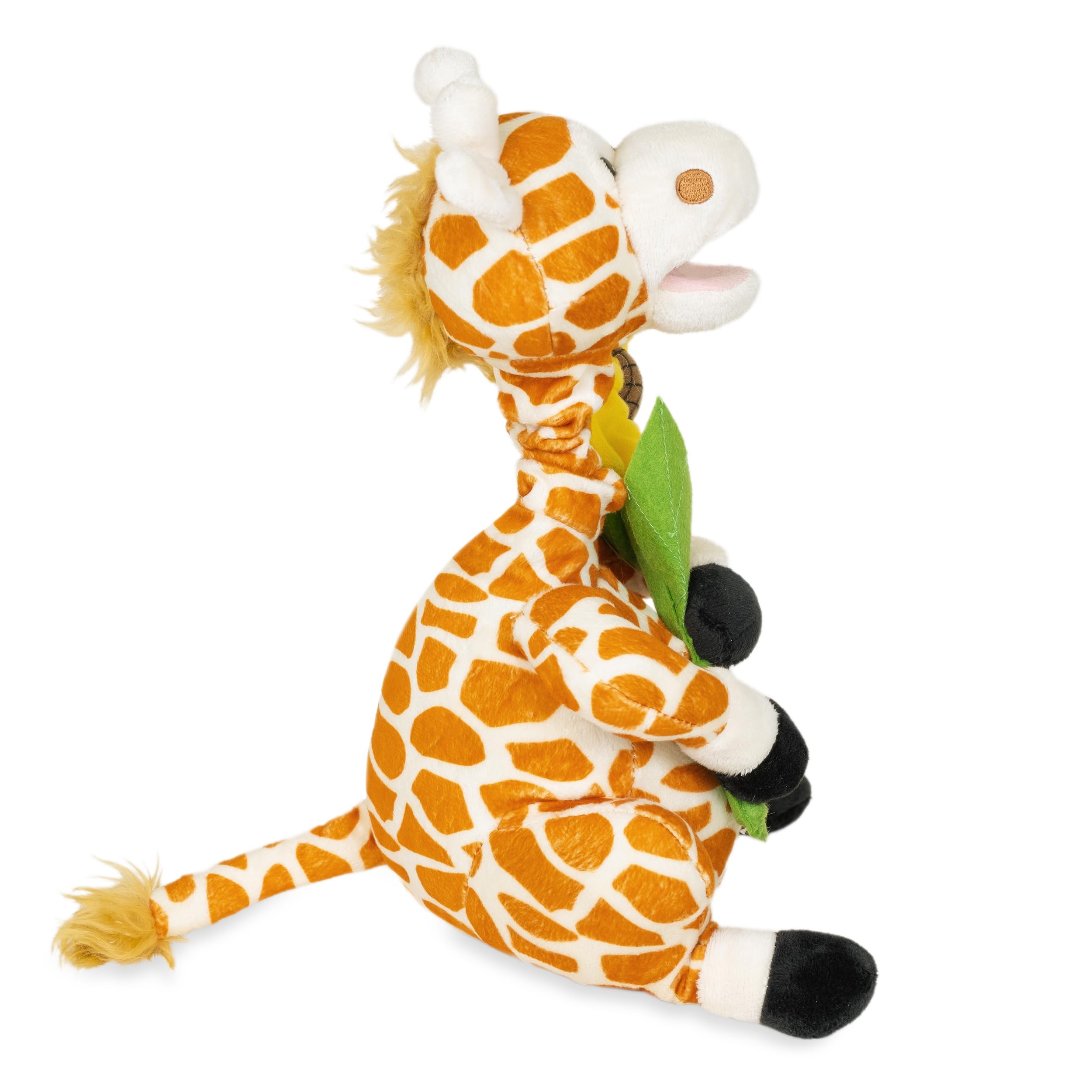 Cuddle Barn - Gerry | Giraffe Animated Stuffed Animal Plush, Neck Grows and Sings Your Love Lifts Me Higher 12 inches