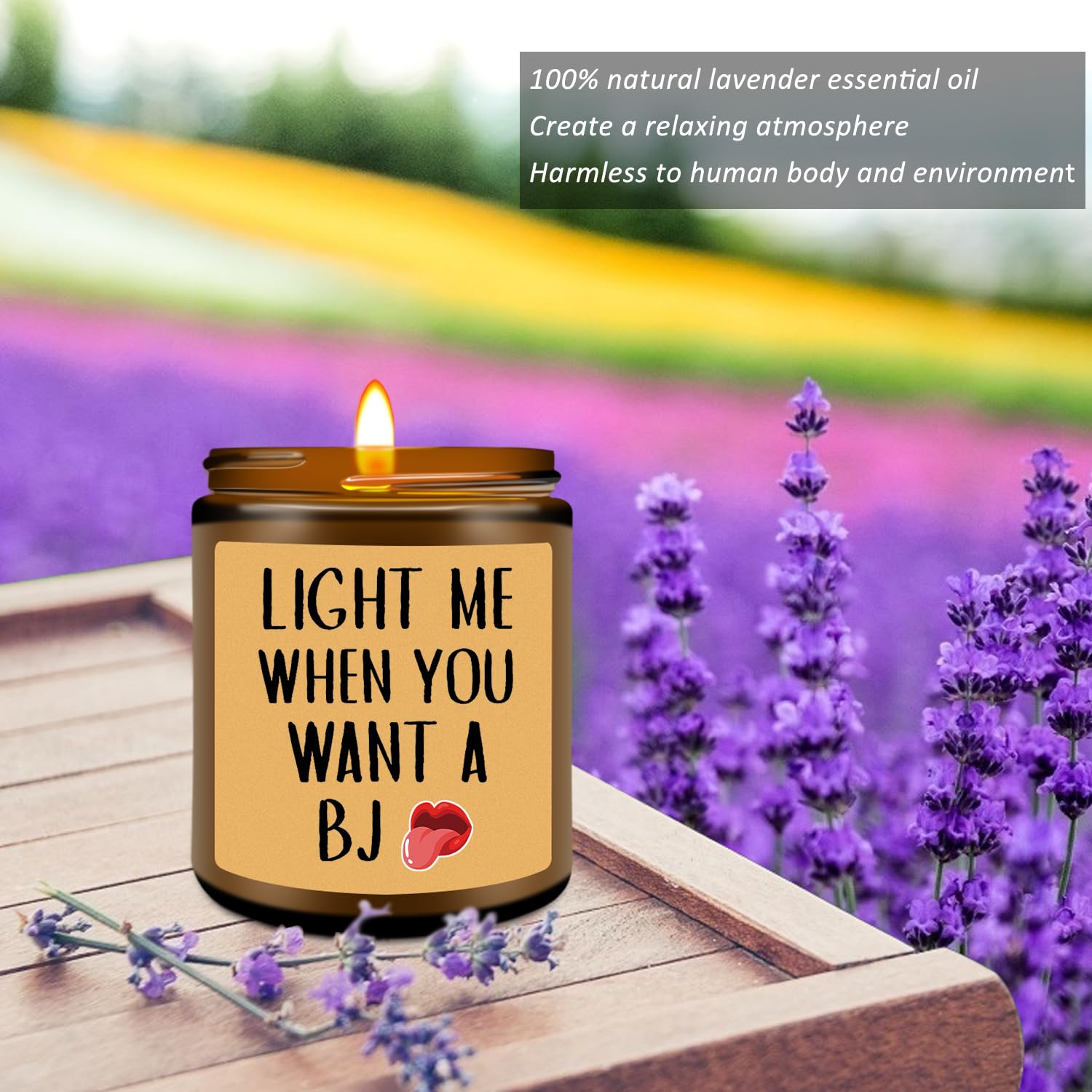 Birthday Gifts for Men -Light Me When You Want A BJ Candle -Funny Gifts for Men,Fathers Day, Gifts for Husband Boyfriend from Wife Girlfriend,Anniversary,Valentines Day Gifts for Him,Fiance,Mens Gifts