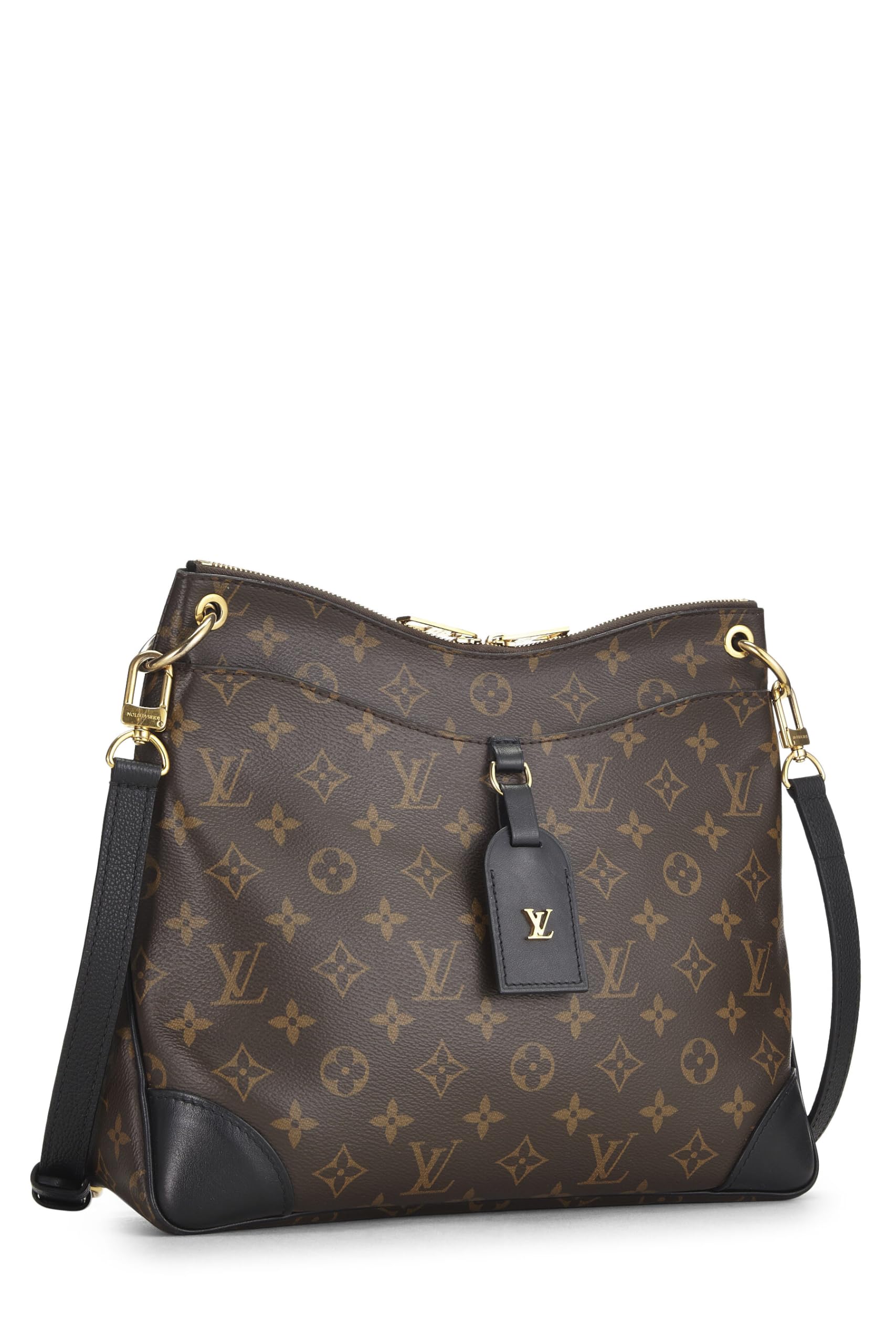 Louis Vuitton, Pre-Loved Black Monogram Canvas Odeon MM NM, Black