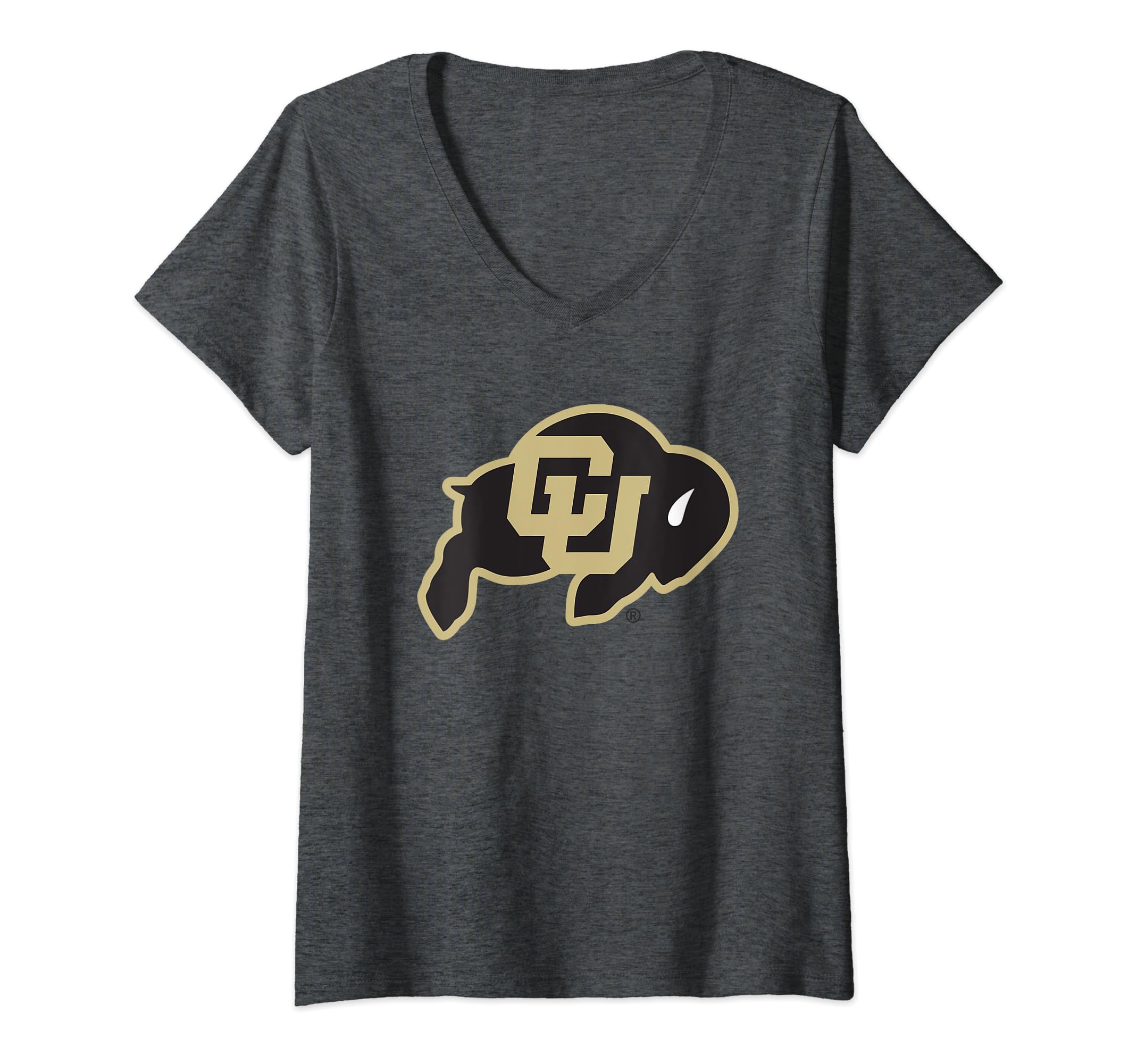 Womens Colorado Buffaloes Apparel Icon Officially Licensed V-Neck T-Shirt