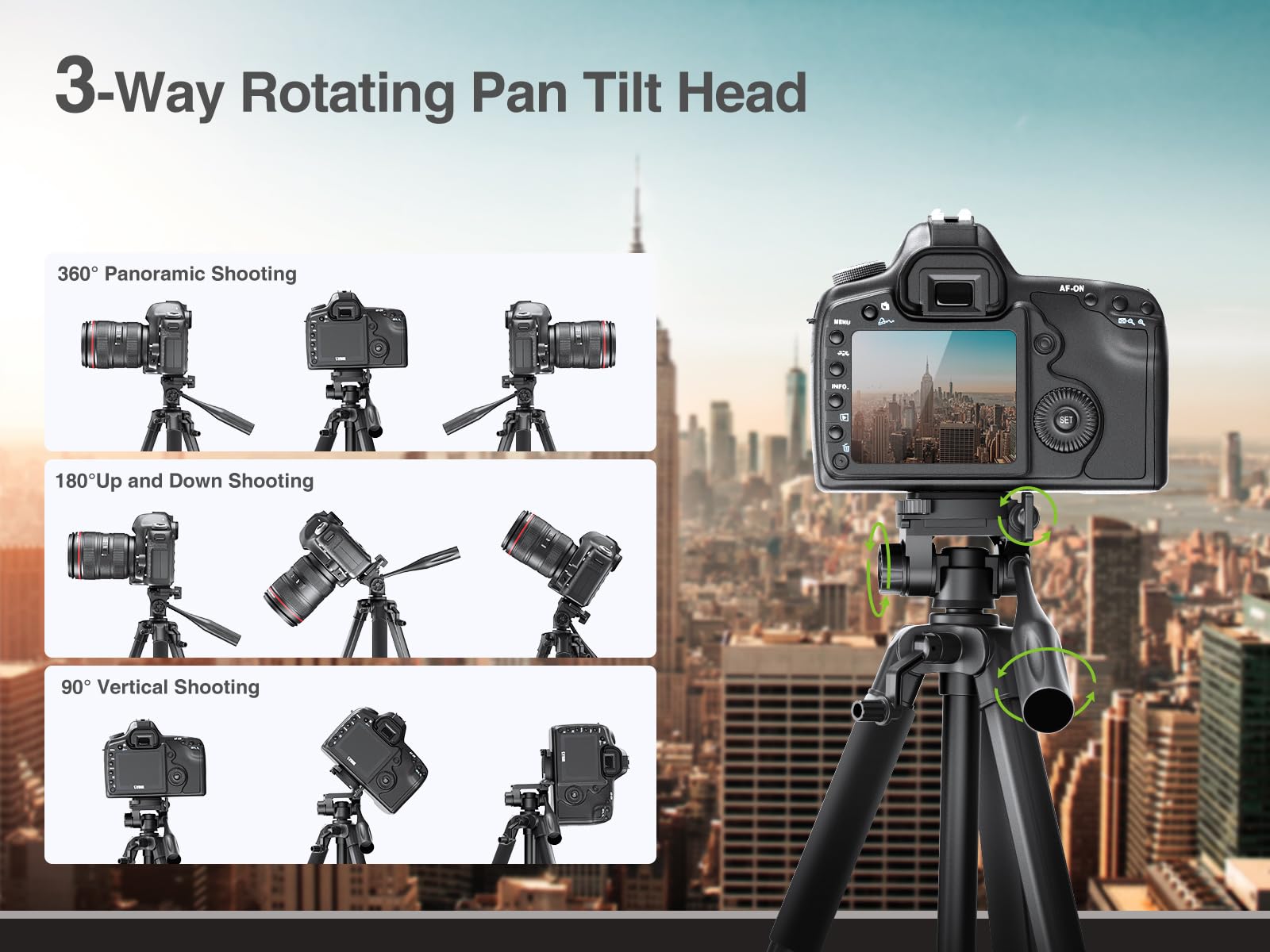 Elitehood 68" Heavy Duty iPad Tripod, Ultra-Stable Camera Tripod for iPad Pro 12.9, iPad Stand Mount for Video Recording/Photography, Compatible with 4.7-13inch Tablet/iPad Pro/Webcam/DSLR