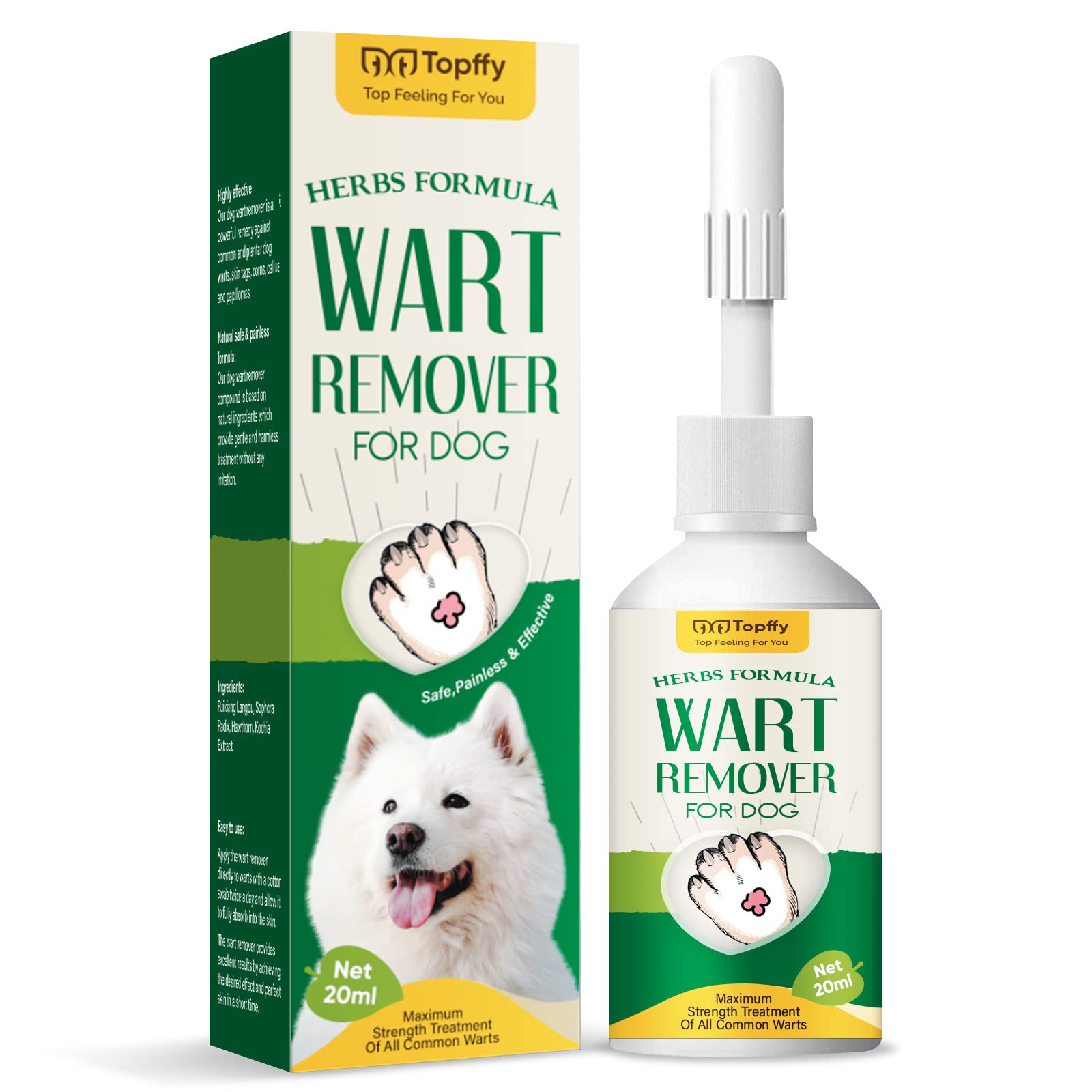 rubvil Dog Wart Remover, Natural Dog Skin Tag Remover, Gentle & Safe for Pet, Effective Dog Skin Treatment at Home