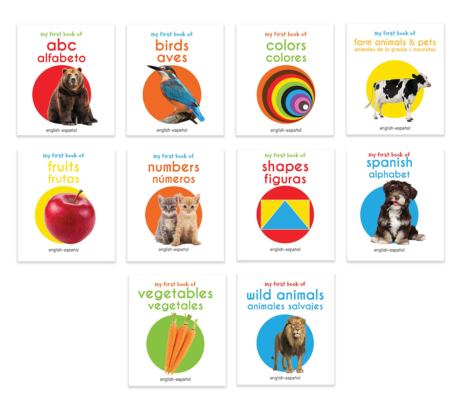 My First English - Español Learning Library (Mi Primera English - Español Learning Library): Boxset of 10 English - Spanish Board Books (Spanish Edition)