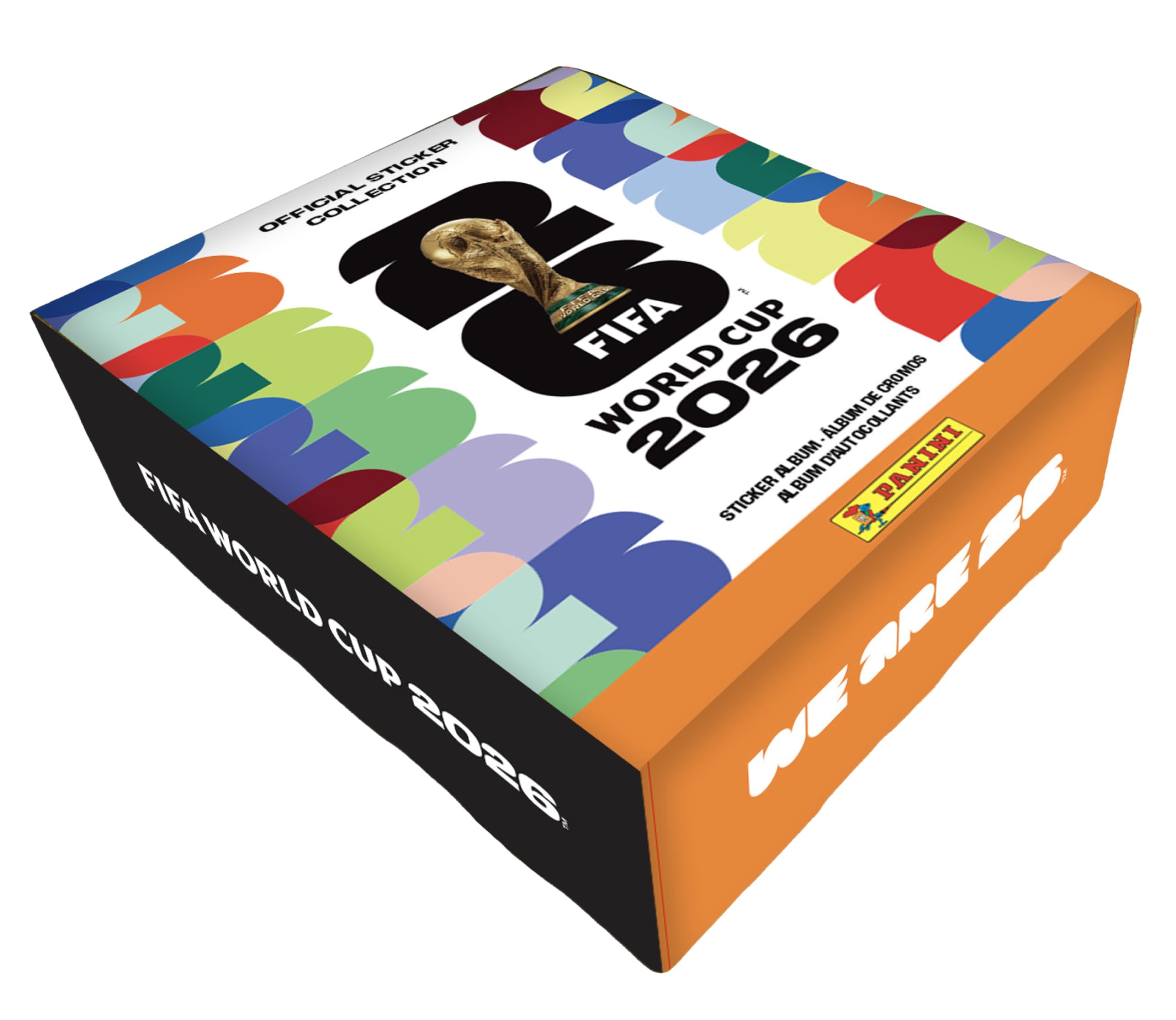2026 FIFA World Cup Sticker Collection - Amazon Exclusive Collectors Bundle - Hardcover Album + Tin with 50 Sticker Packs