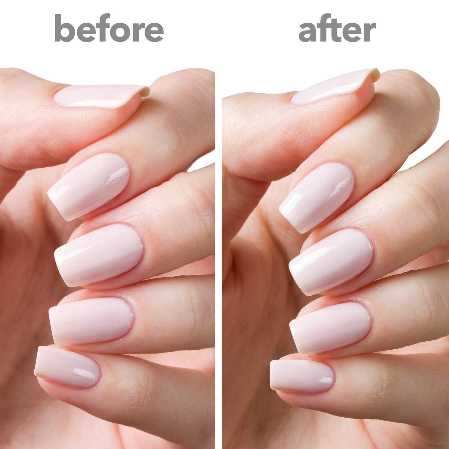 ella+mila "In a Rush Fast Dry Top Coat Nail Polish with High Glossy Shine. This clear nail polish features a UV inhibitor to resist yellowing and comes in a 0.45 fl oz bottle