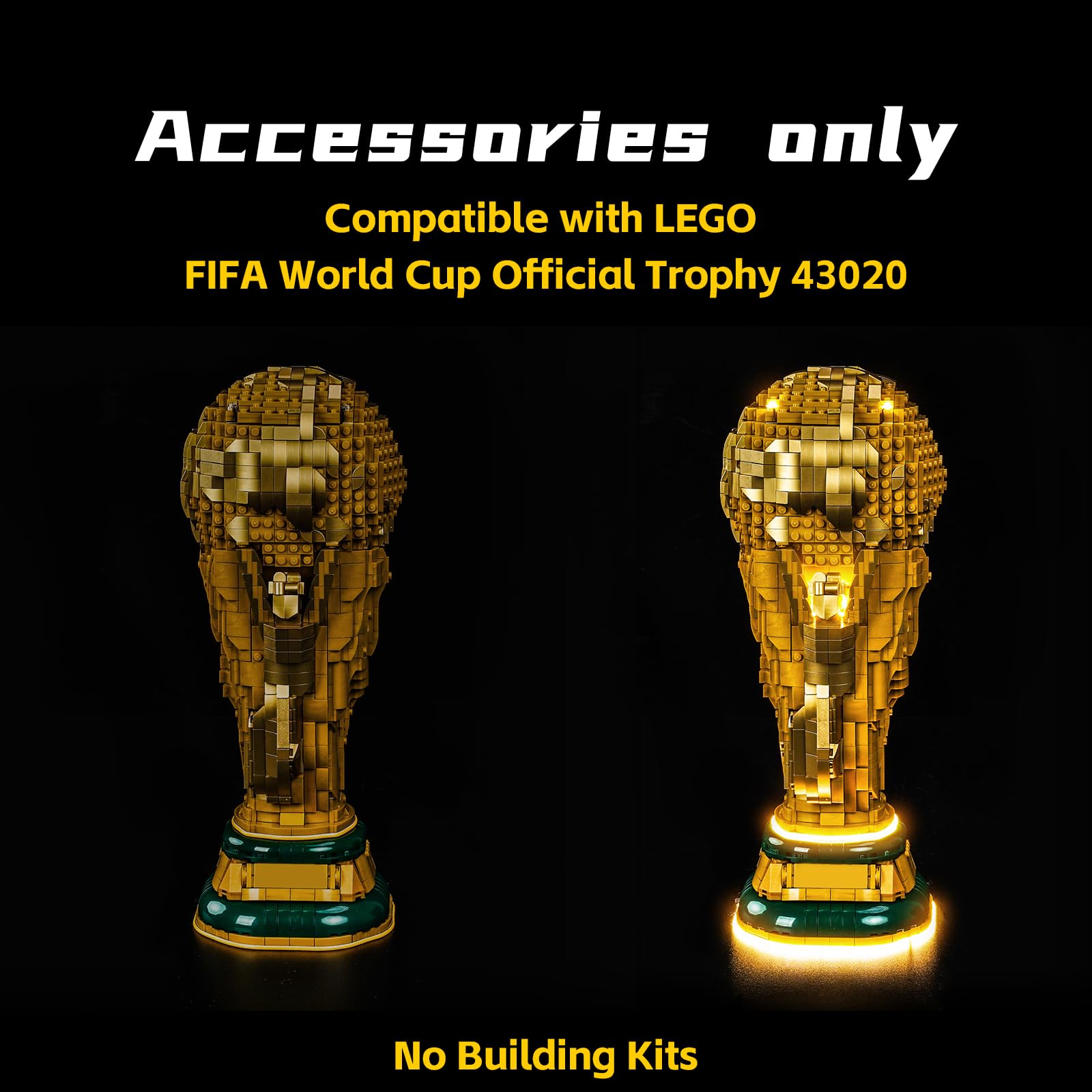 BrickBling LED Light Compatible with Lego FIFA World Cup Official Trophy 43020-No Model Included (Classic Version Light)