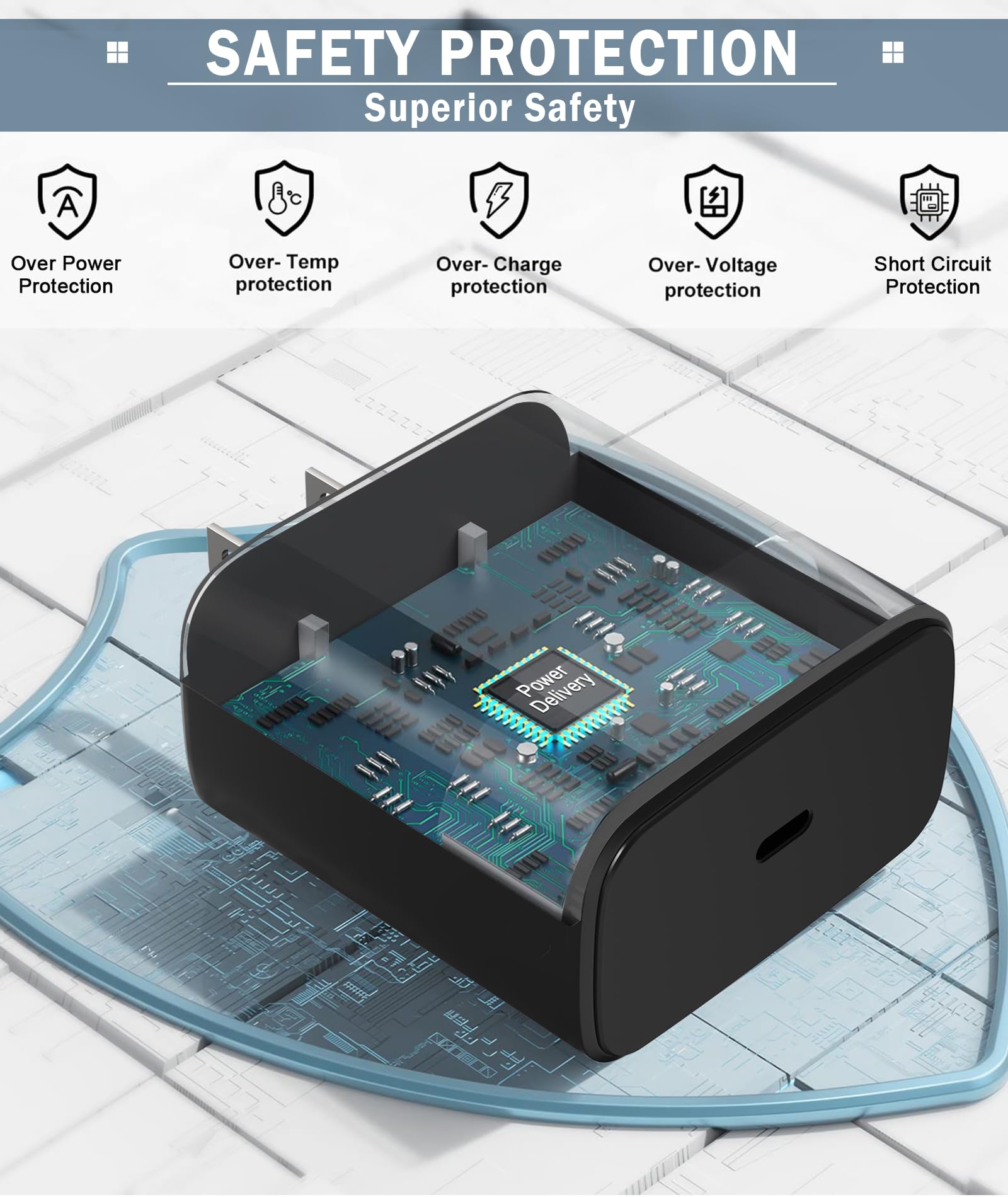 USB C Fast Charger,45W USB-C Super Fast Charger Android Phone Charger Block 3.0 with 6FT Cable for Samsung Galaxy S24/S23 Ultra/S23+/S22 Ultra/S22+/S20 Ultra/Note 10 Plus, Galaxy Tab PPS Wall Charger