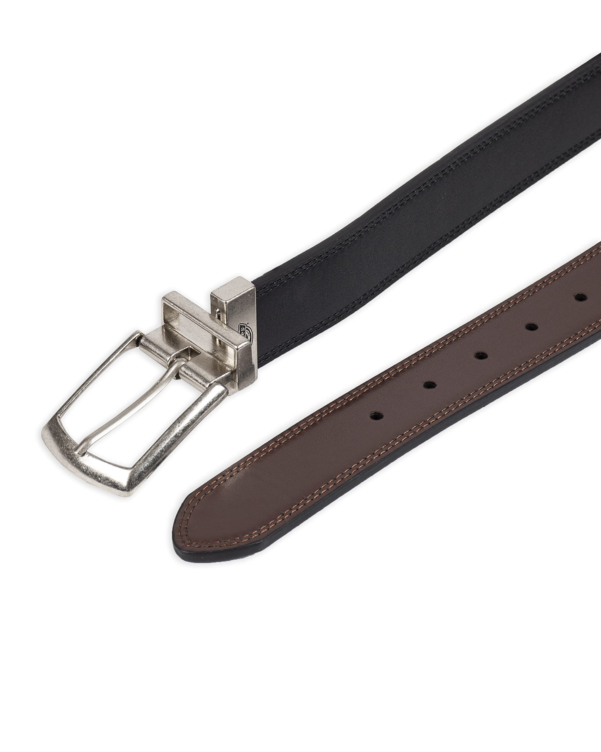 Dickies Men's Reversible Belt, Black/Brown, Medium (34-36)