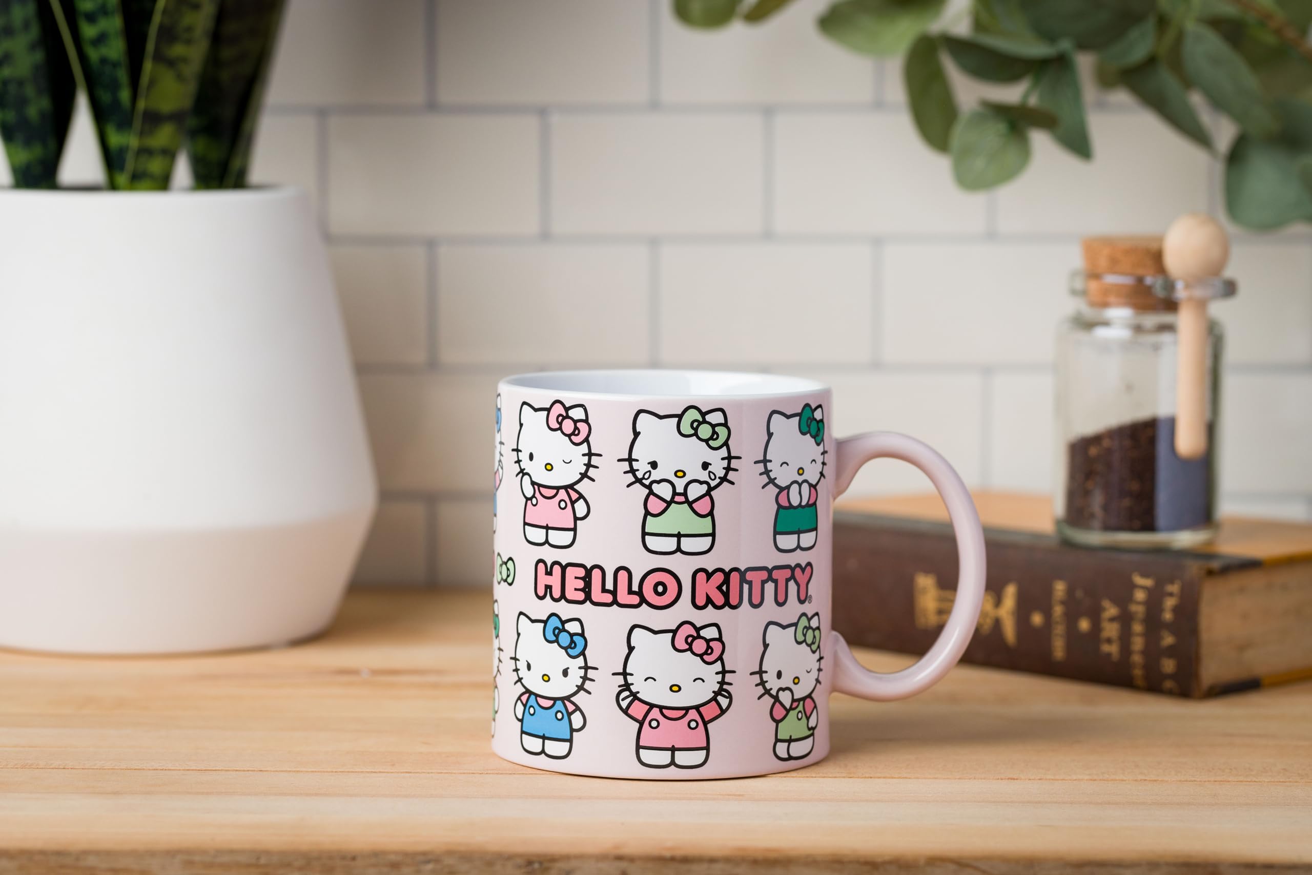 Silver Buffalo Sanrio Hello Kitty Various Emotions and Poses Mug, 20 Ounces