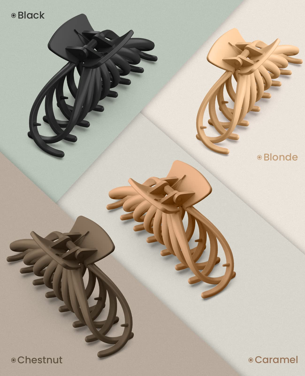 OPAUL Hair Clips for Thick Hair, Hair Clips for Women, Extra Large Hair Claw Clips for Thick Long Hair, 4.75" Hair Accessories for Women Girls Gifts