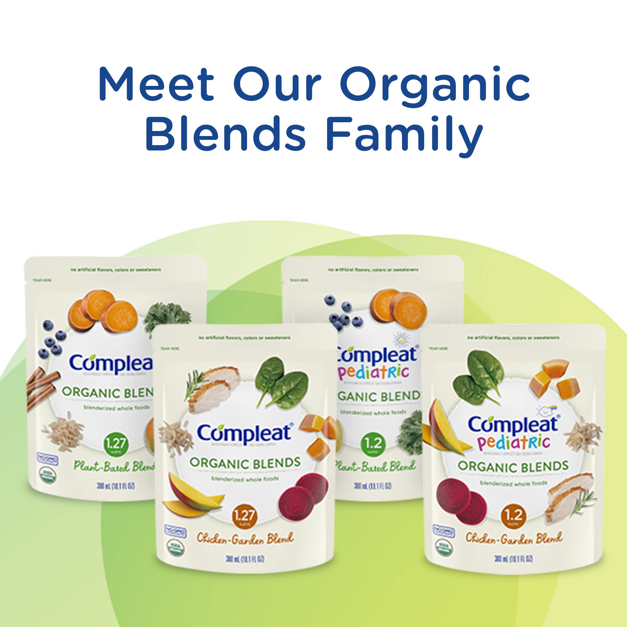 Compleat Pediatric Organic Blends Plant Based, 10.1 fl oz Pouch, 24 Count