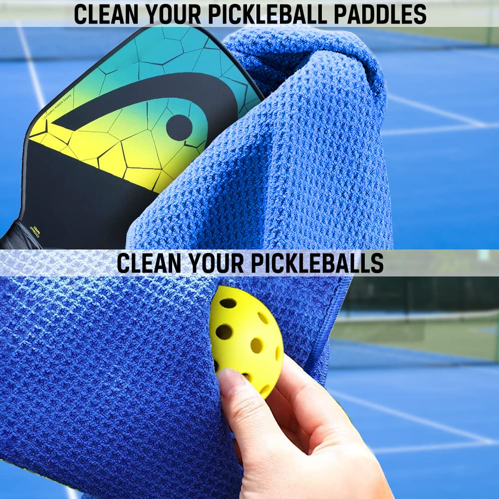 ERHACHAIJIA Husband Dad Pickleball Legend Embroidered Pickleball Sports Towel with Clip. Funny Pickleball Gifts for Men Dad Uncle Grandpa Pickleball Lover, Birthday Retirement