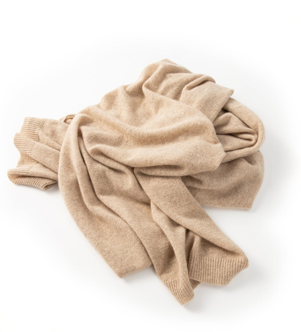 Villand Women's 100% Pure Cashmere Knitted Shawl Wrap - Extra Large Lightweight Pashmina Stole with Gift Box (Camel)