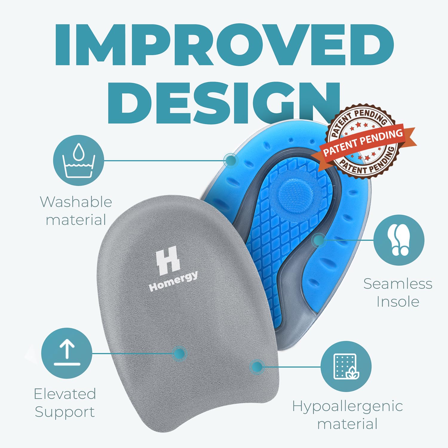 Metatarsal Foot Pads (4 Pack) + Premium Gel Heel Pads (2 Pack, M) – Foot Cushion Set for Daily Comfort & Pressure Relief