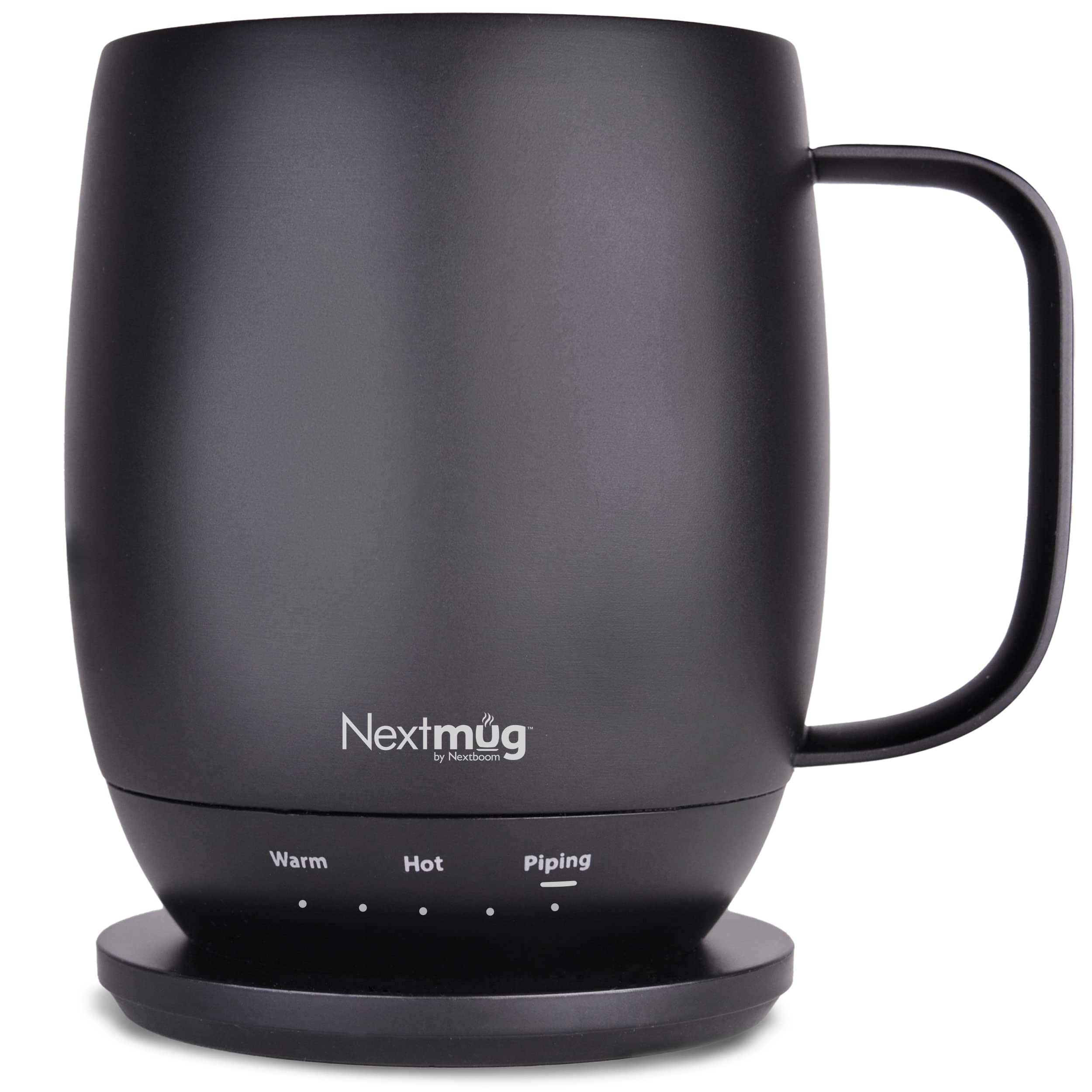 Nextmug - Temperature-Controlled, Self-Heating Coffee Mug (Black - 14 oz.)