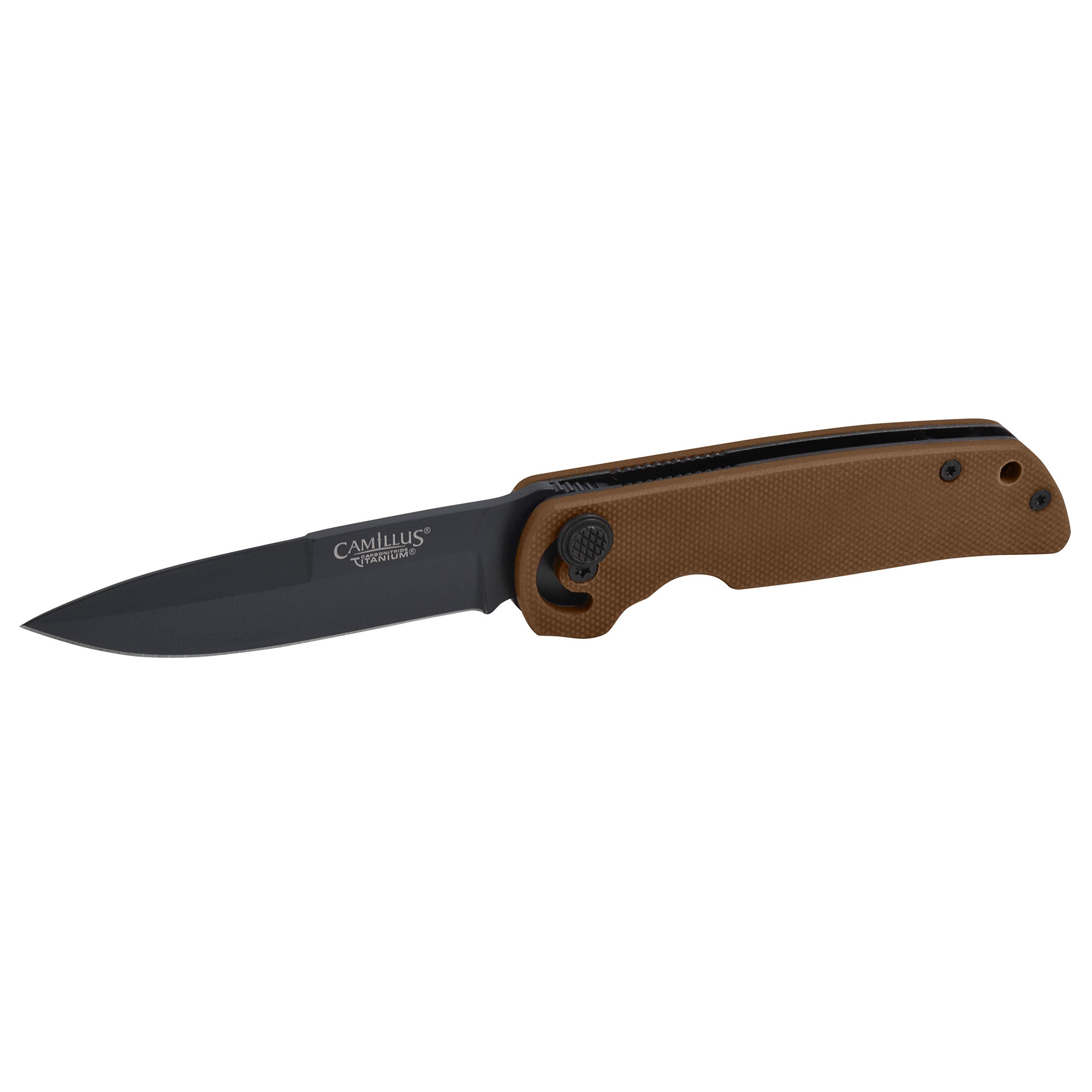 Camillus CUDA Mini, 6.75-inch Folding Knife; Coyote Brown, (19635)