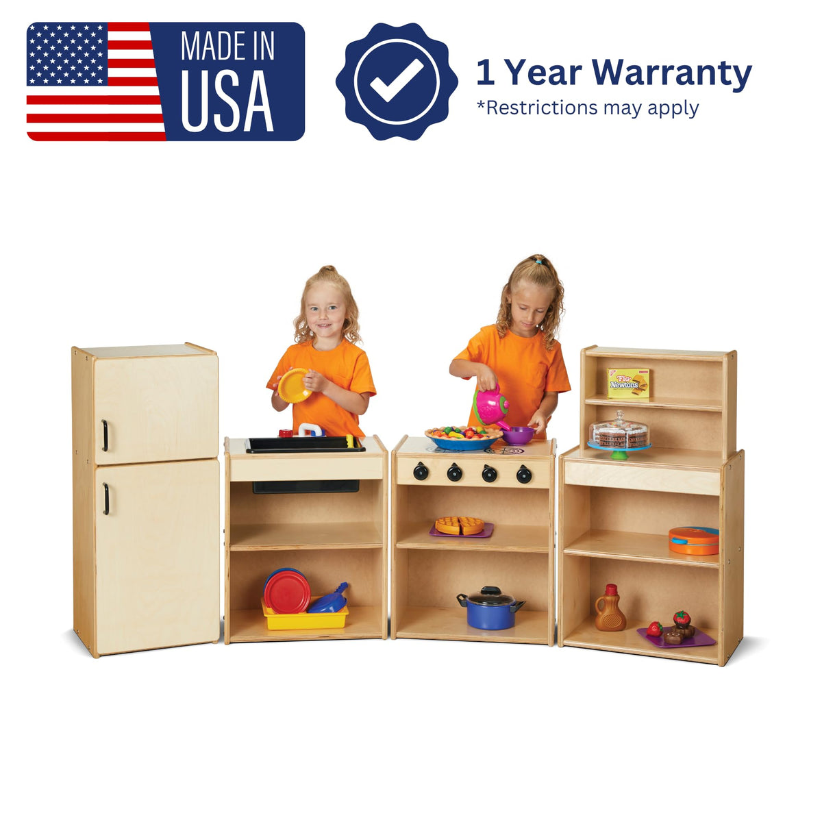 YoungTime Jonti-Craft 7080YT Play Kitchen, 4 Piece Set