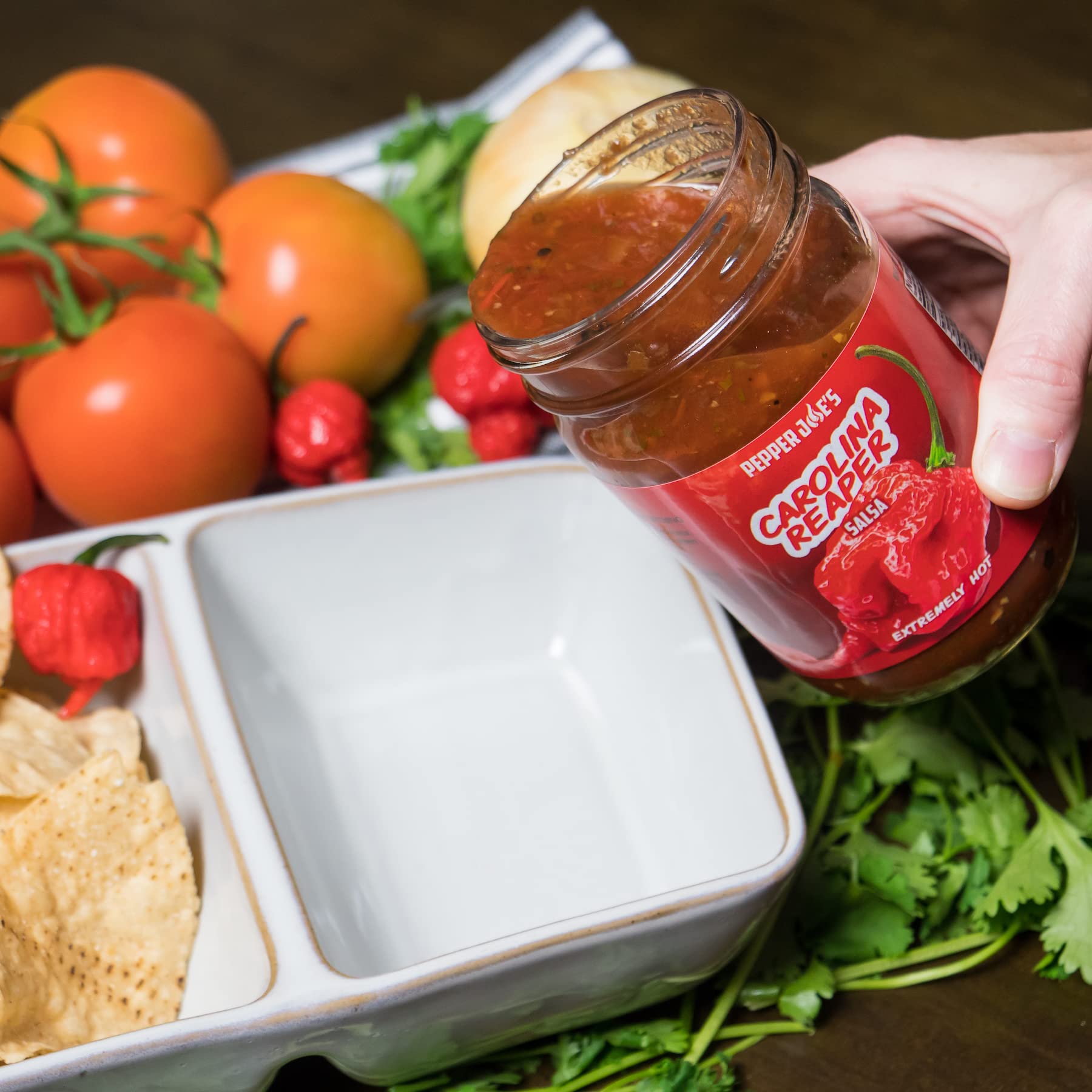 Pepper Joe’s Carolina Reaper Salsa – Dangerously Delicious Superhot Salsa with World’s Hottest Pepper – 12 Ounce Jar of Spicy Salsa