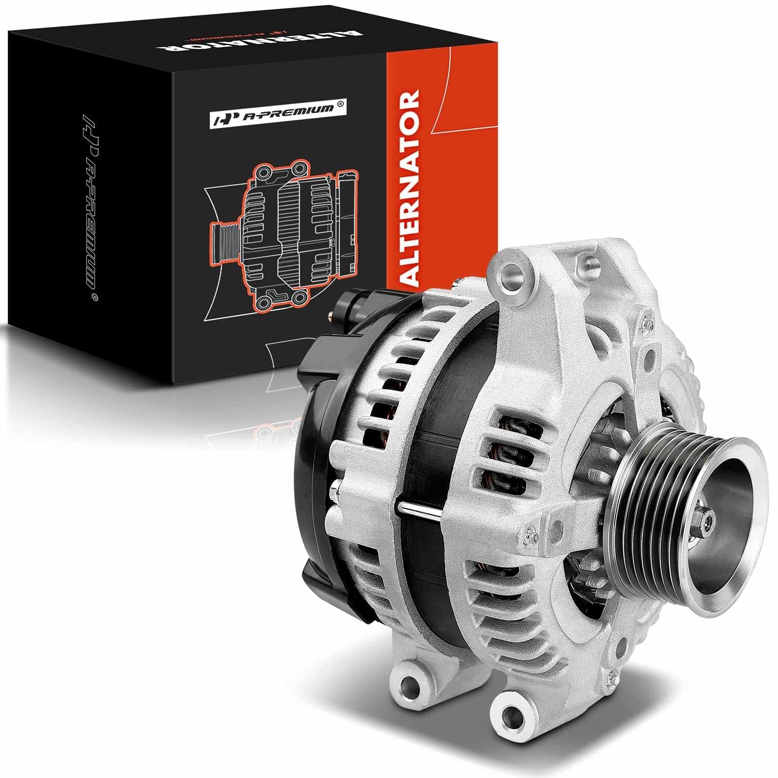 A-Premium Alternator Compatible with Honda CR-V CRV 2007-2009, Civic 2006-2010, Accord 2003-2007, Element 2003-2009 & Acura CSX 2006-2008, TSX 2004-2008, 2.0L 2.4L, 12V 105A CW, Replace# 1042104732