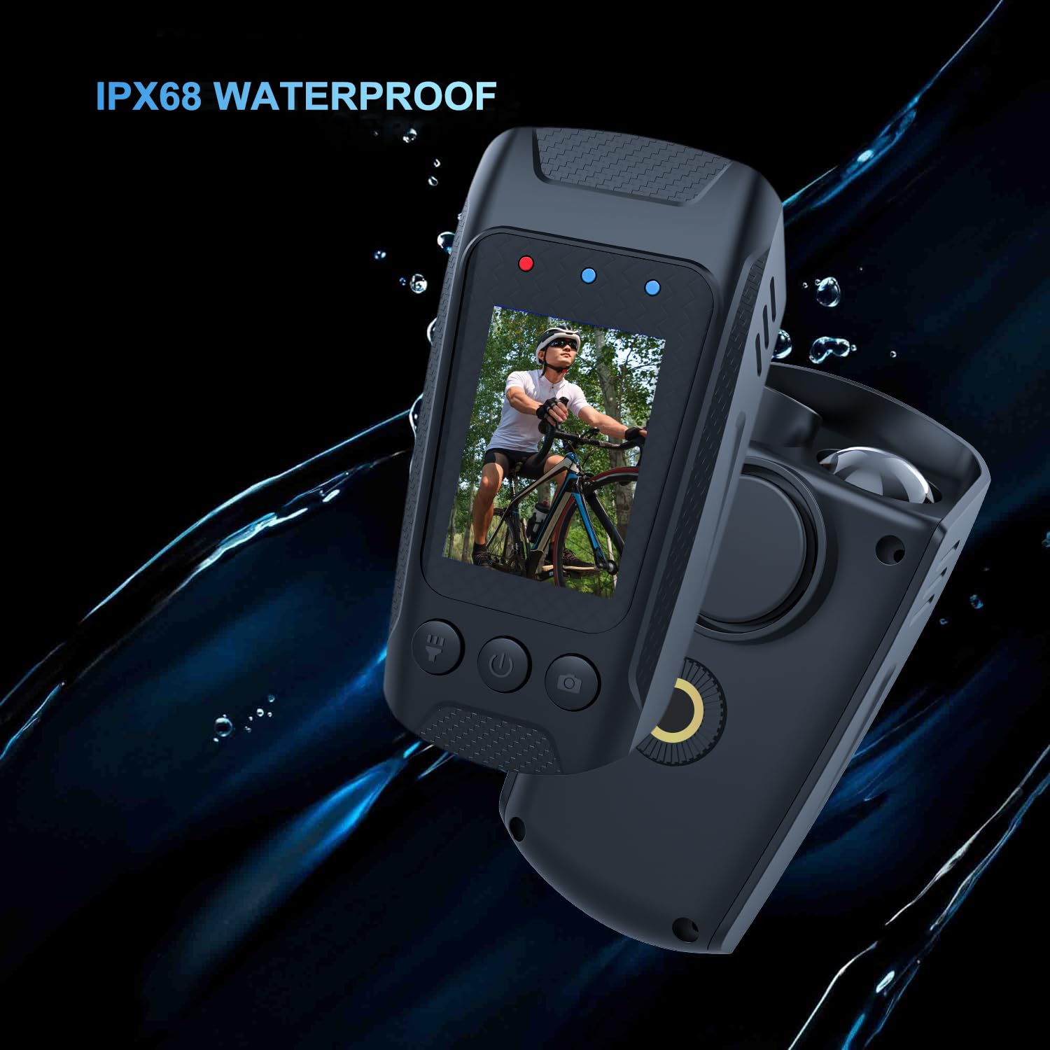 CHEERSHINE 4K Ultra HD Action Camera, 20MP Photo Resolution WiFi 2500mAh Long Life Battery IPX68 Waterproof 2 Inch IPS Screen Action Camera Features Anti-Shake Cycling Action Camera