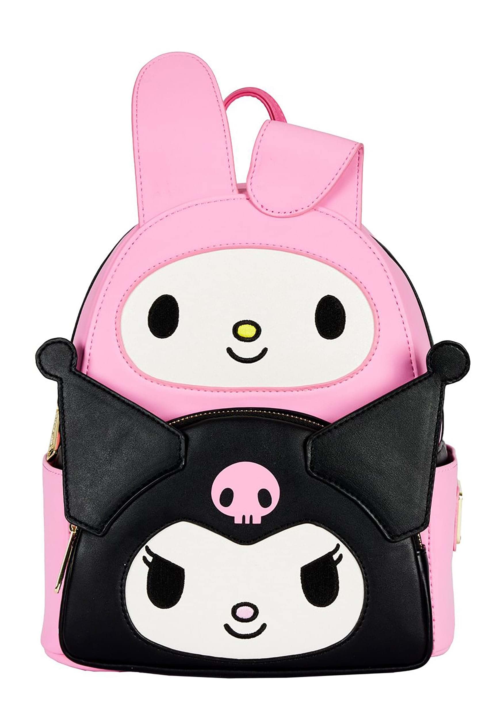 Loungefly Sanrio Hello Kitty My Melody Kuromi Double Pocket Adult Womens Double Strap Shoulder Bag Purse