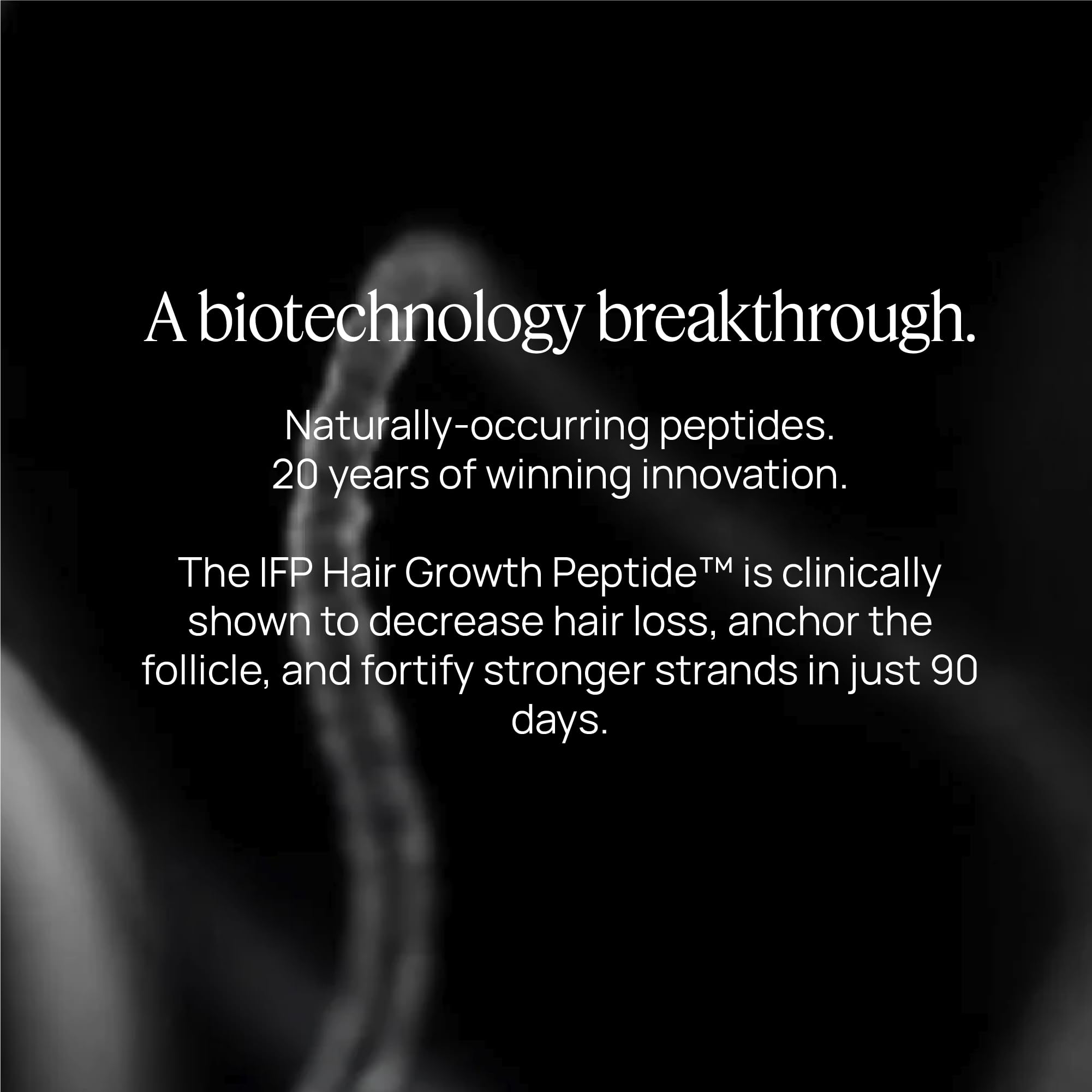 Women's Hair Growth Peptides, Doctor Recommended, Follicle Fortifying Biotechnology, Clinically Shown to Reduce Hair Loss