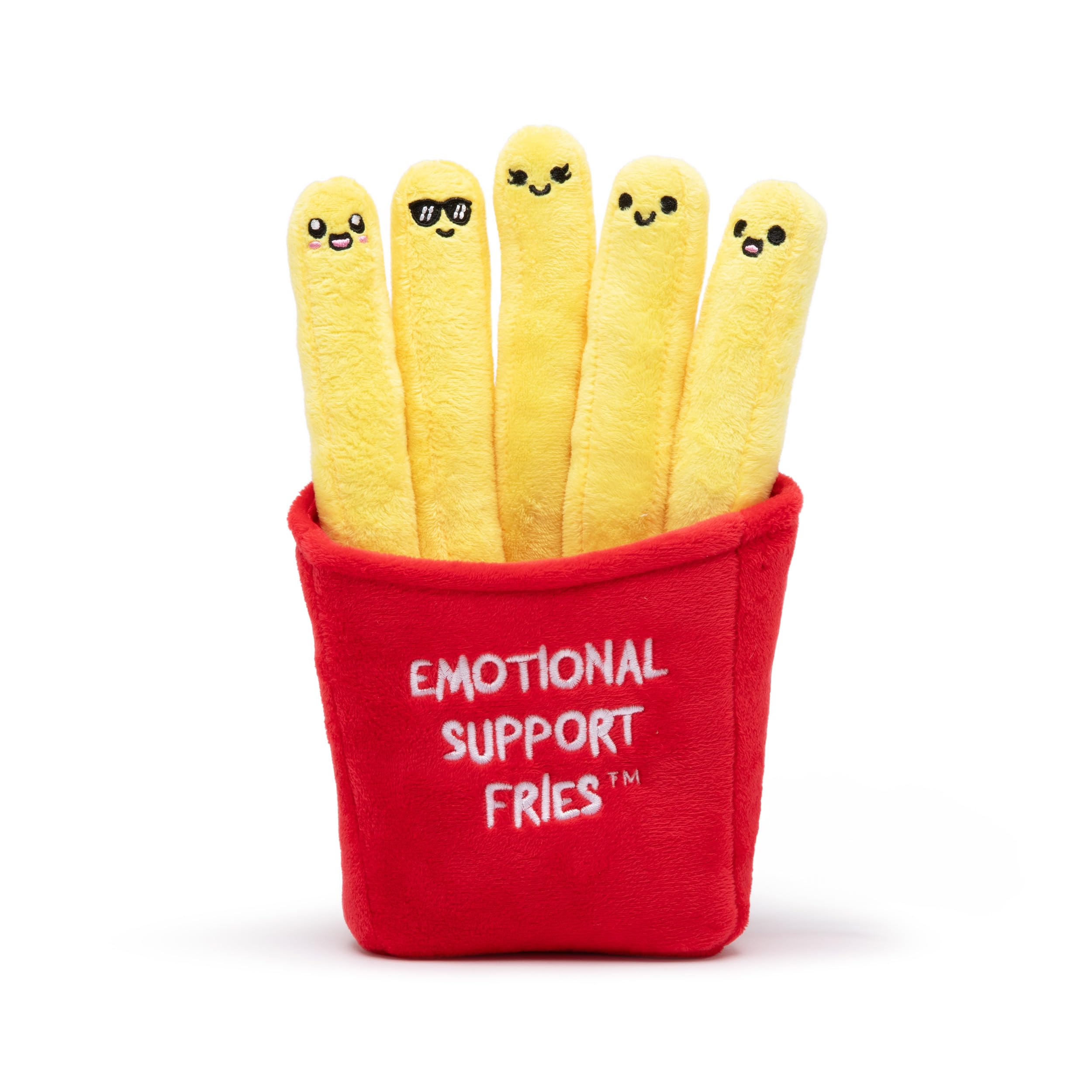 WHAT DO YOU MEME? Emotional Support Fries - The Cuddly Plush Comfort Food — French Fry Stuffed Animals, Great as Stocking Stuffers for Kids and Teens!